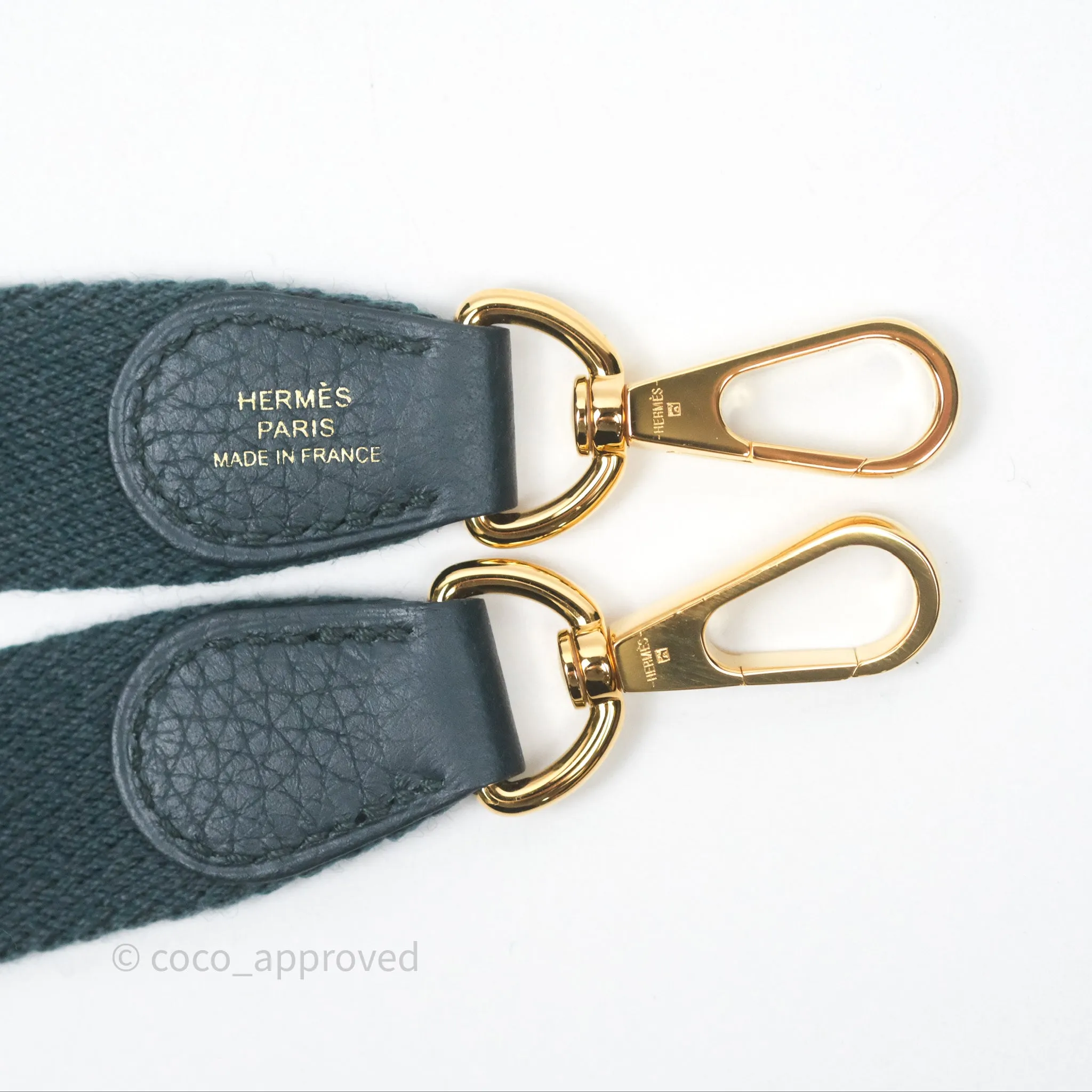 Herms Mini Evelyne 16 Vert Cypres 6O Clemence Gold Hardware