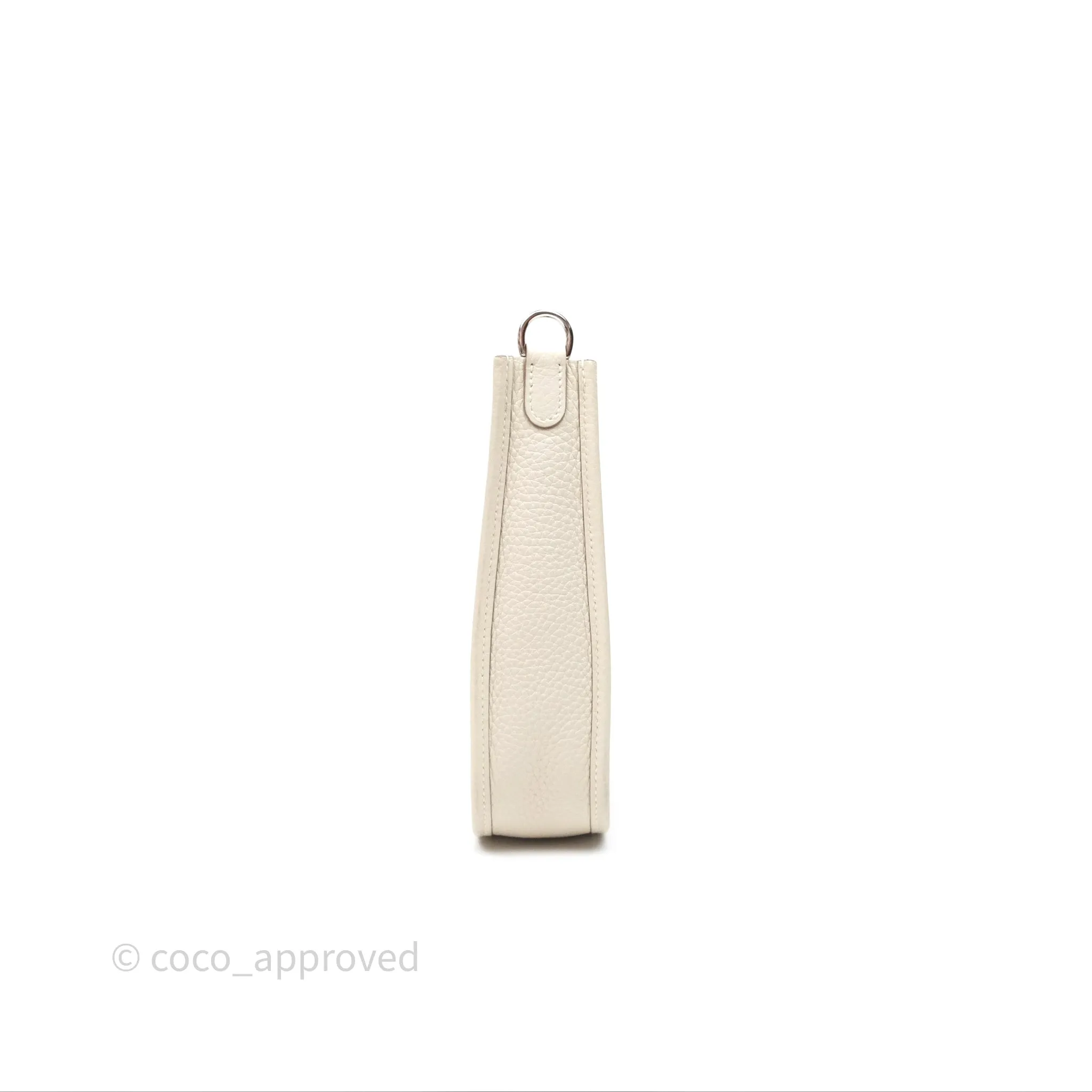 Herms Mini Evelyne Craie 10 Clemence Palladium Hardware
