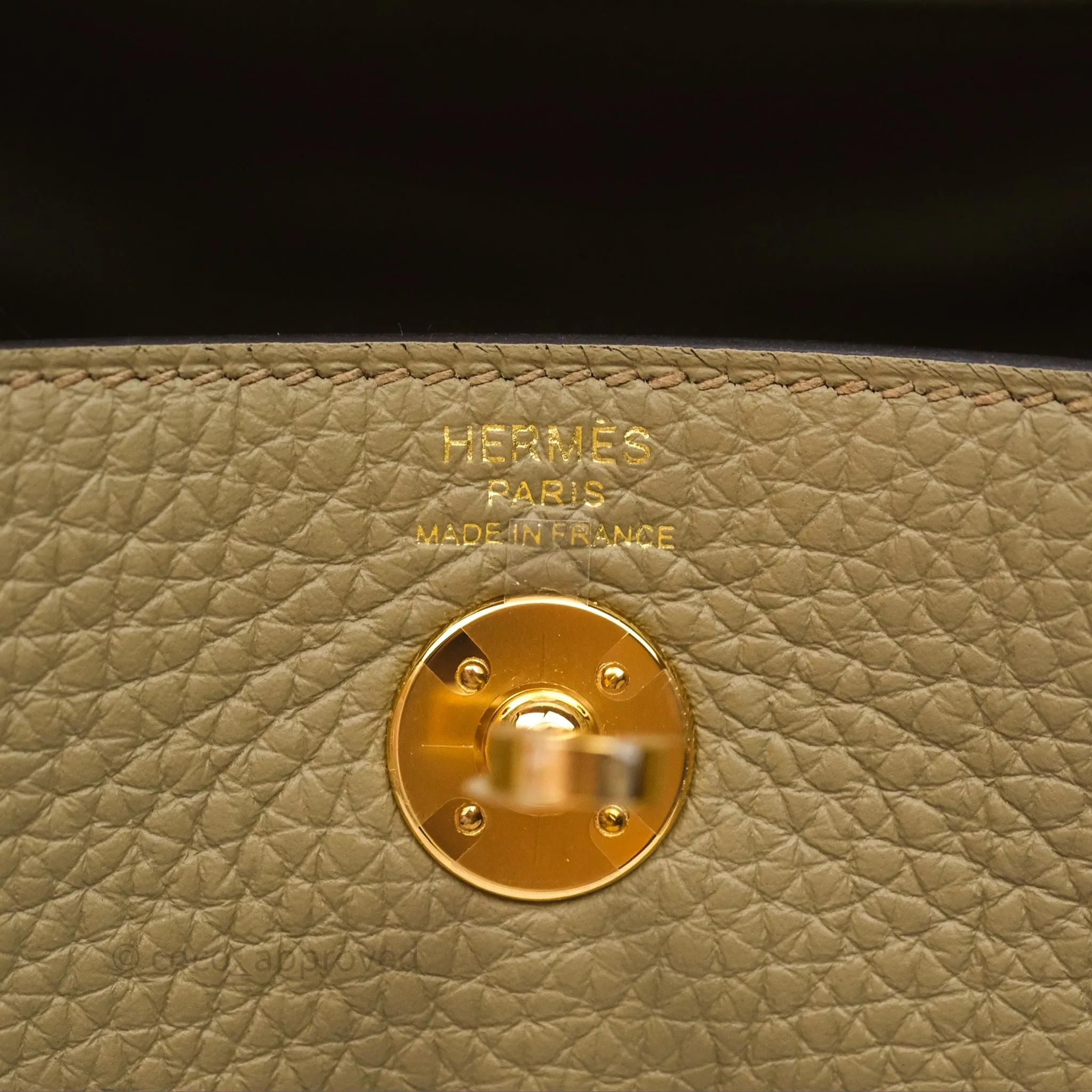 Herms Mini Lindy 20 Beige Marfa 8Q Clemence Gold Hardware