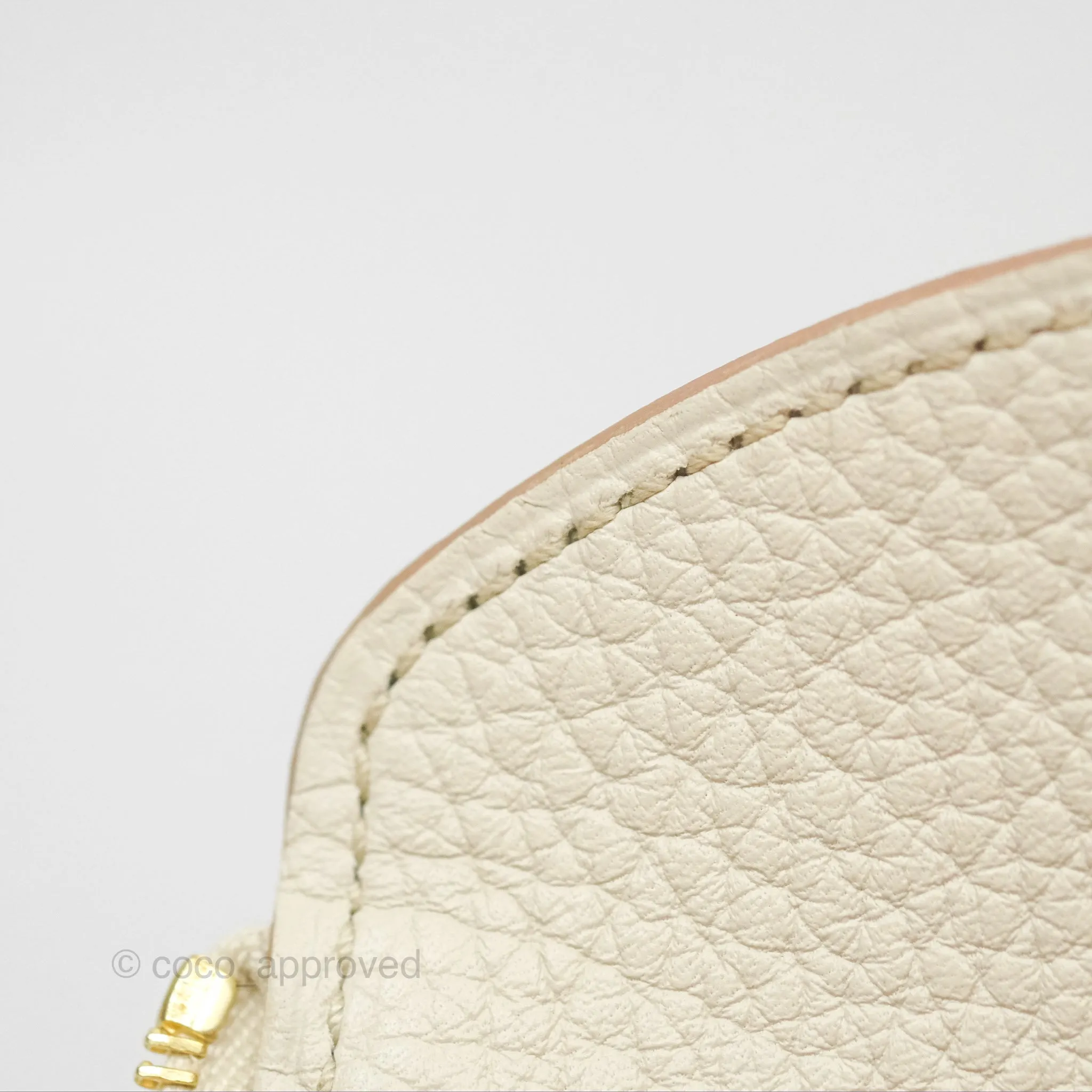 Herms Mini Lindy 20 Beton Clemence Gold Hardware