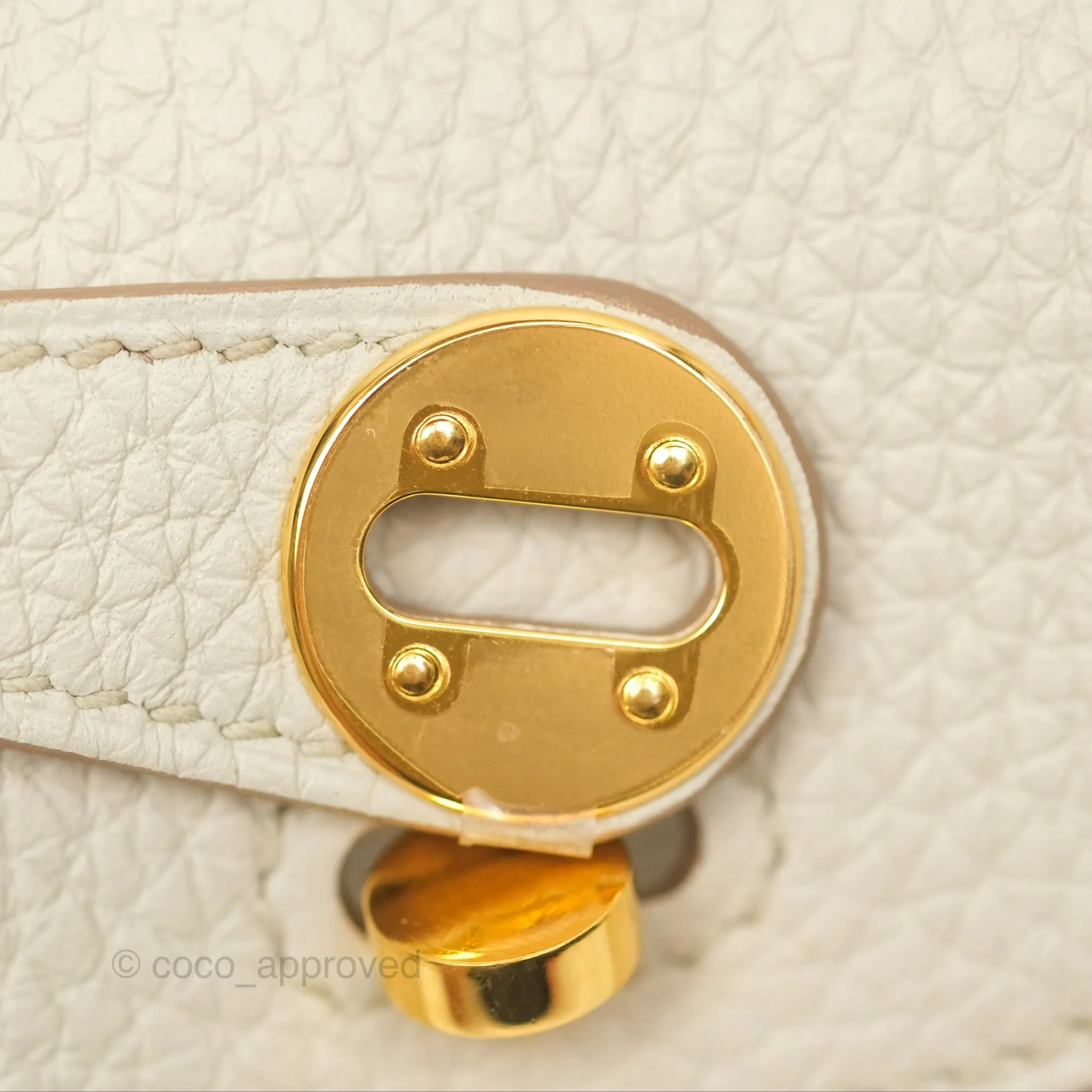 Herms Mini Lindy 20 Beton Clemence Gold Hardware