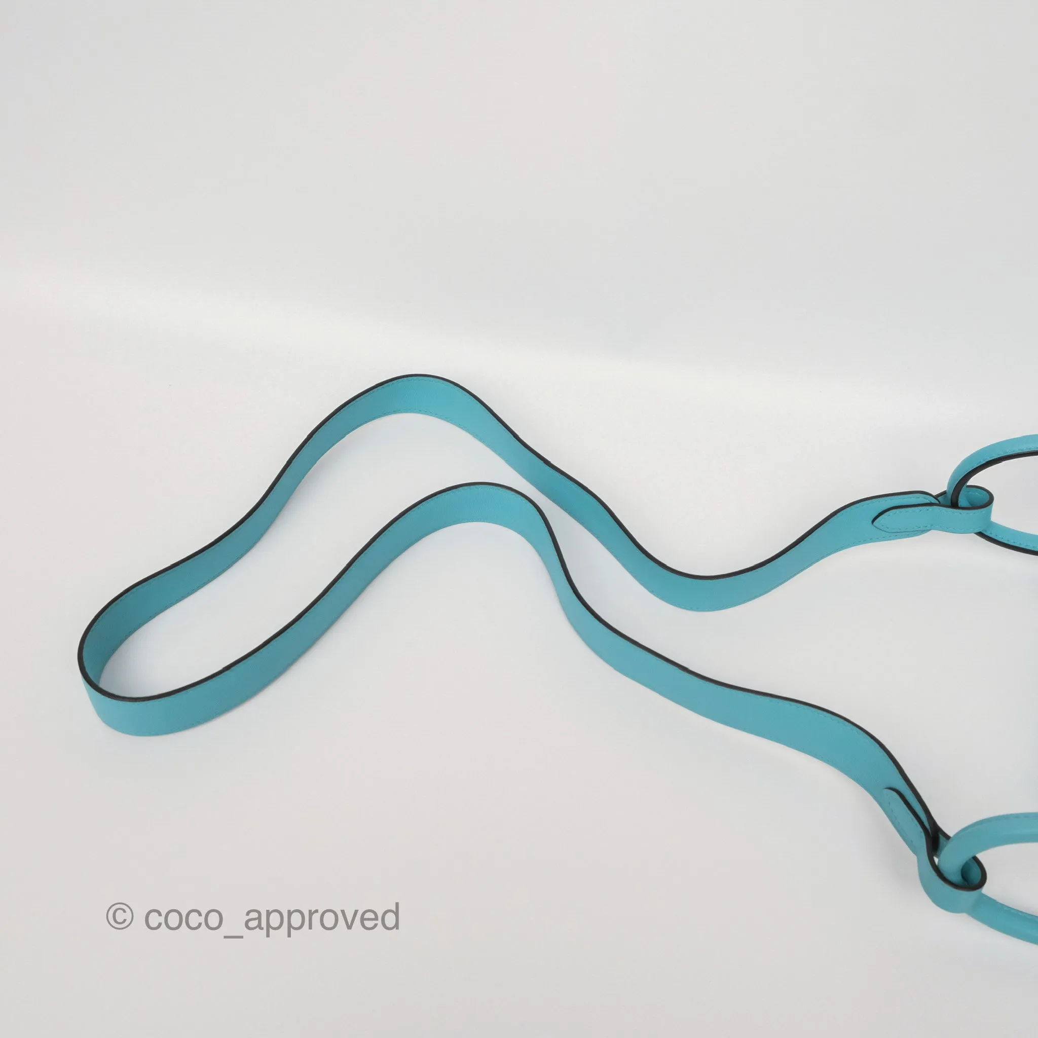Herms Mini Lindy 20 Bleu Atoll 3P Swift Gold Hardware