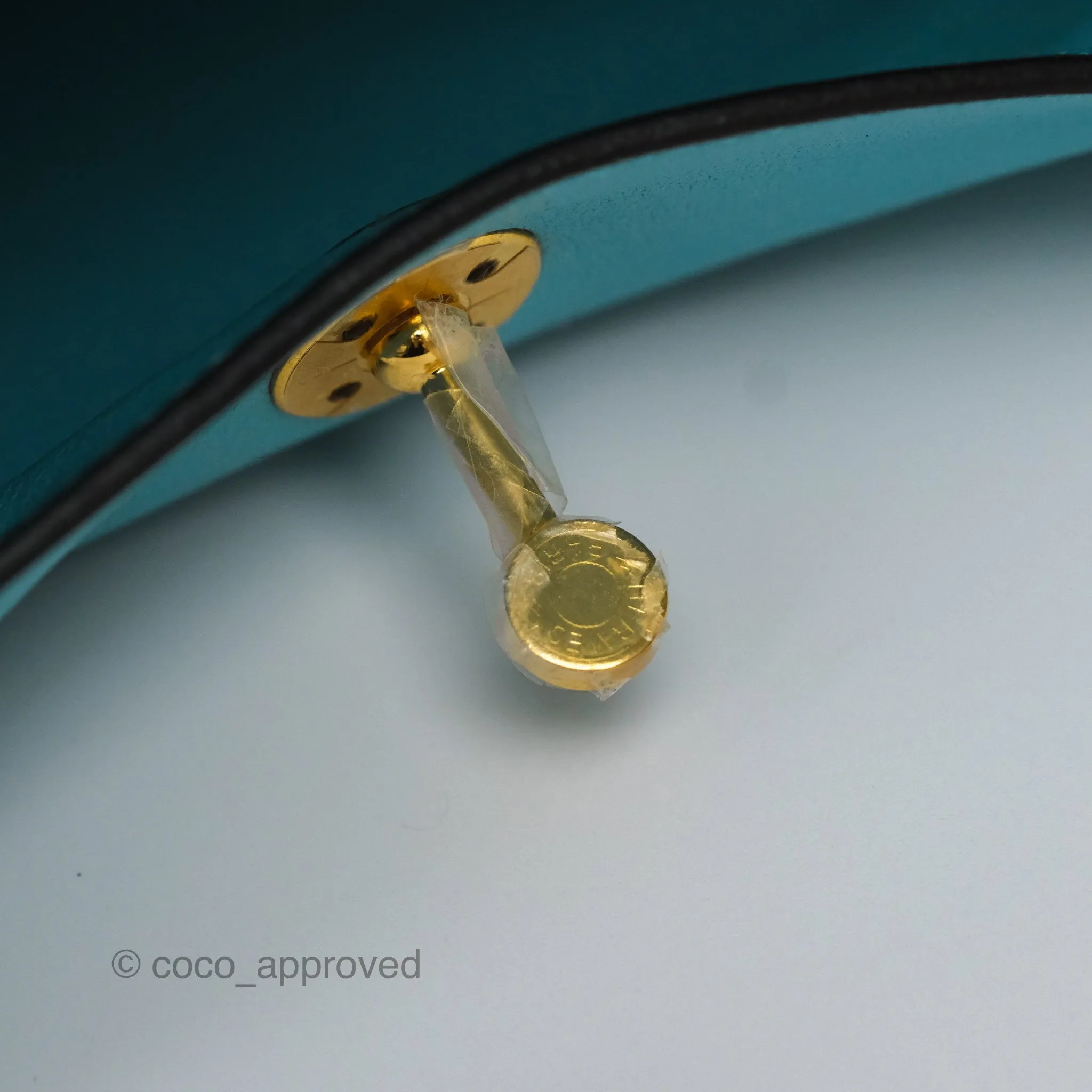 Herms Mini Lindy 20 Bleu Atoll 3P Swift Gold Hardware