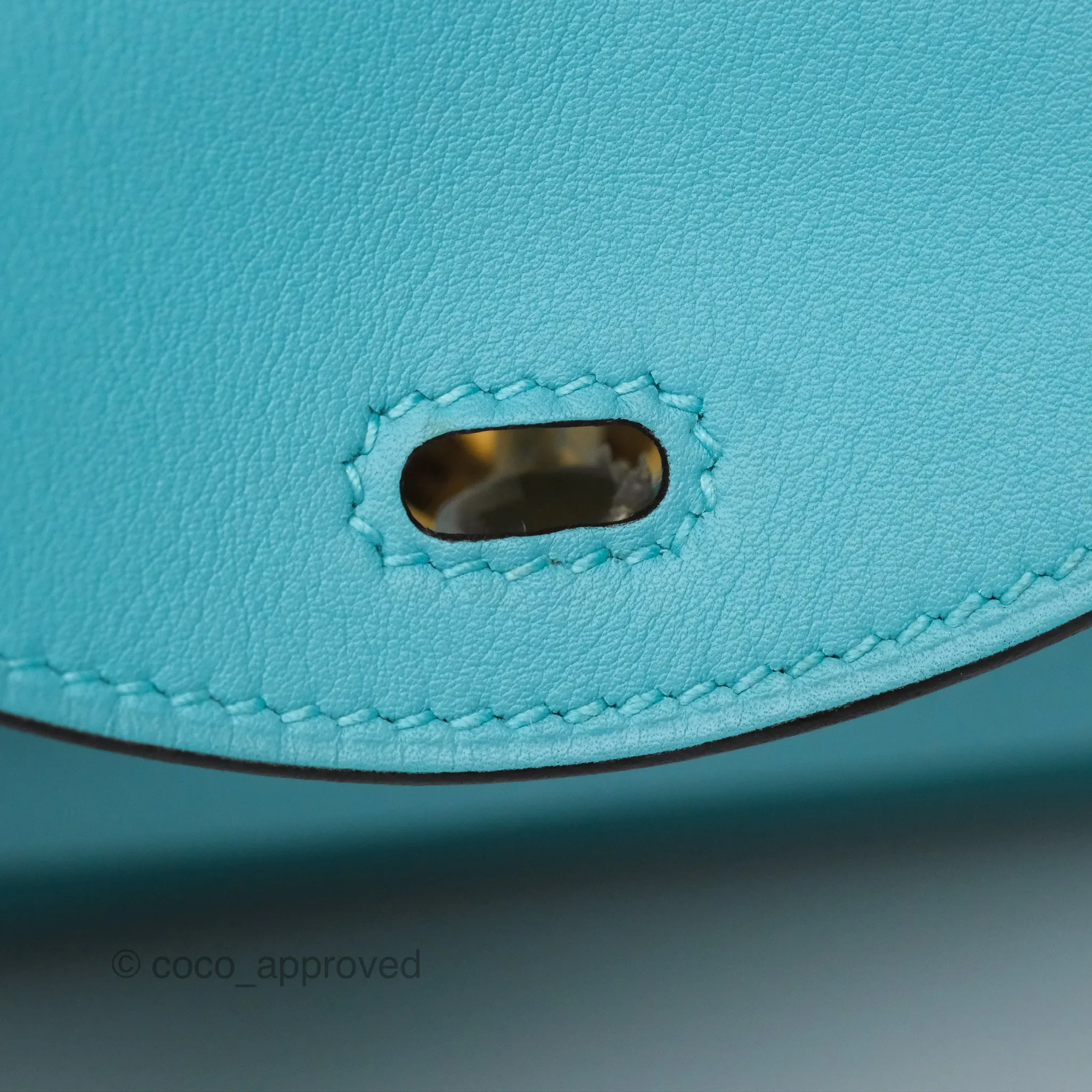 Herms Mini Lindy 20 Bleu Atoll 3P Swift Gold Hardware