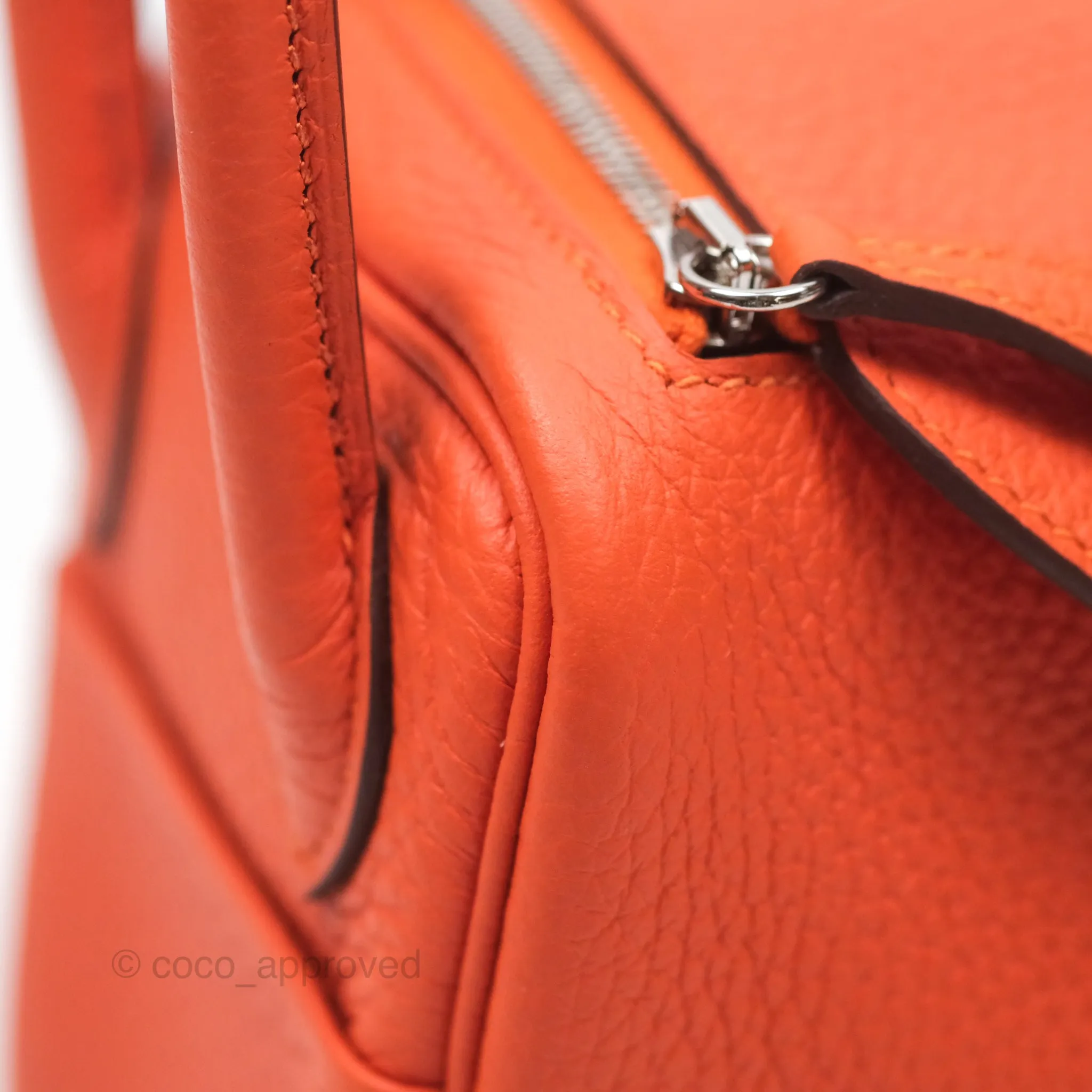 Herms Mini Lindy 20 Clemence Palladium Hardware