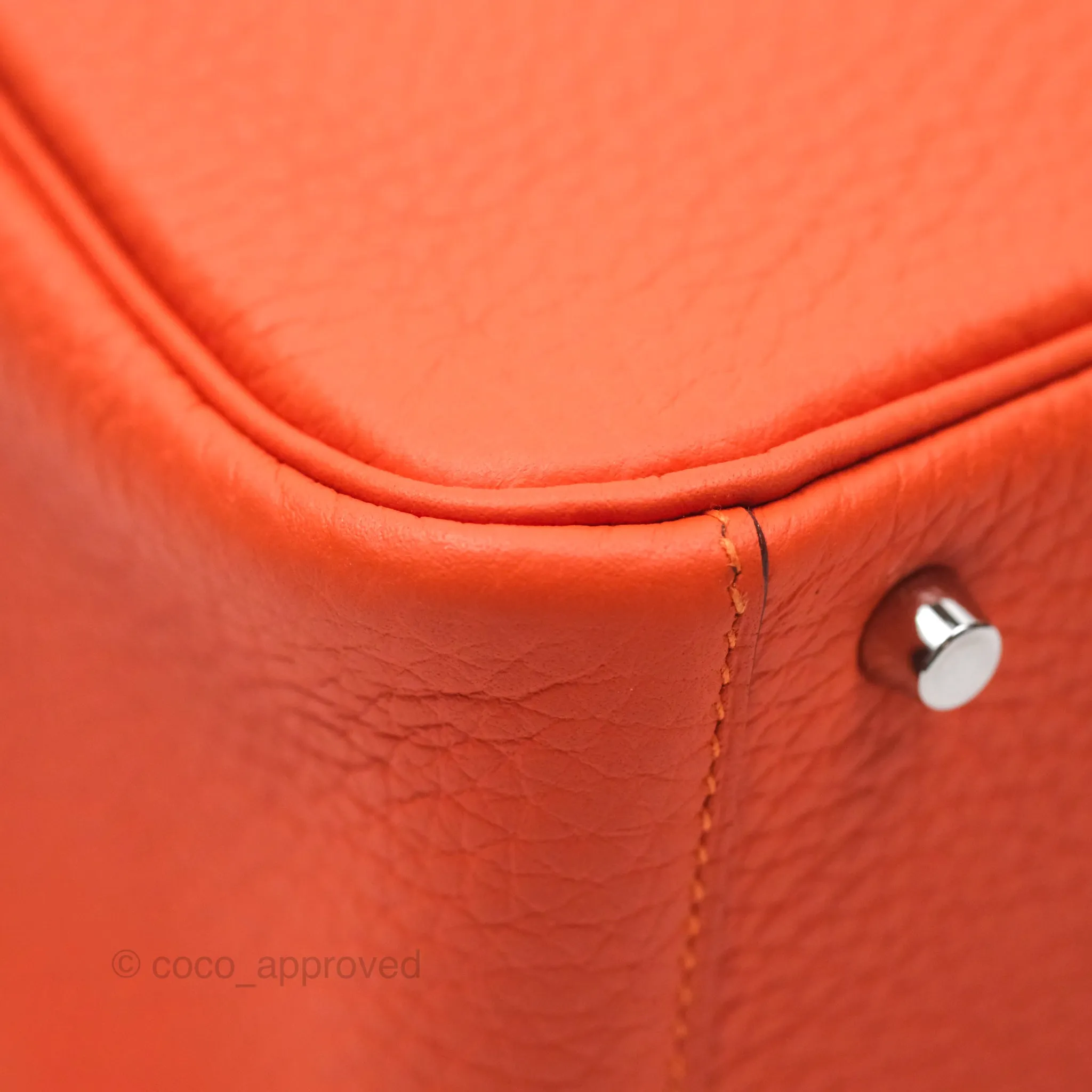 Herms Mini Lindy 20 Clemence Palladium Hardware