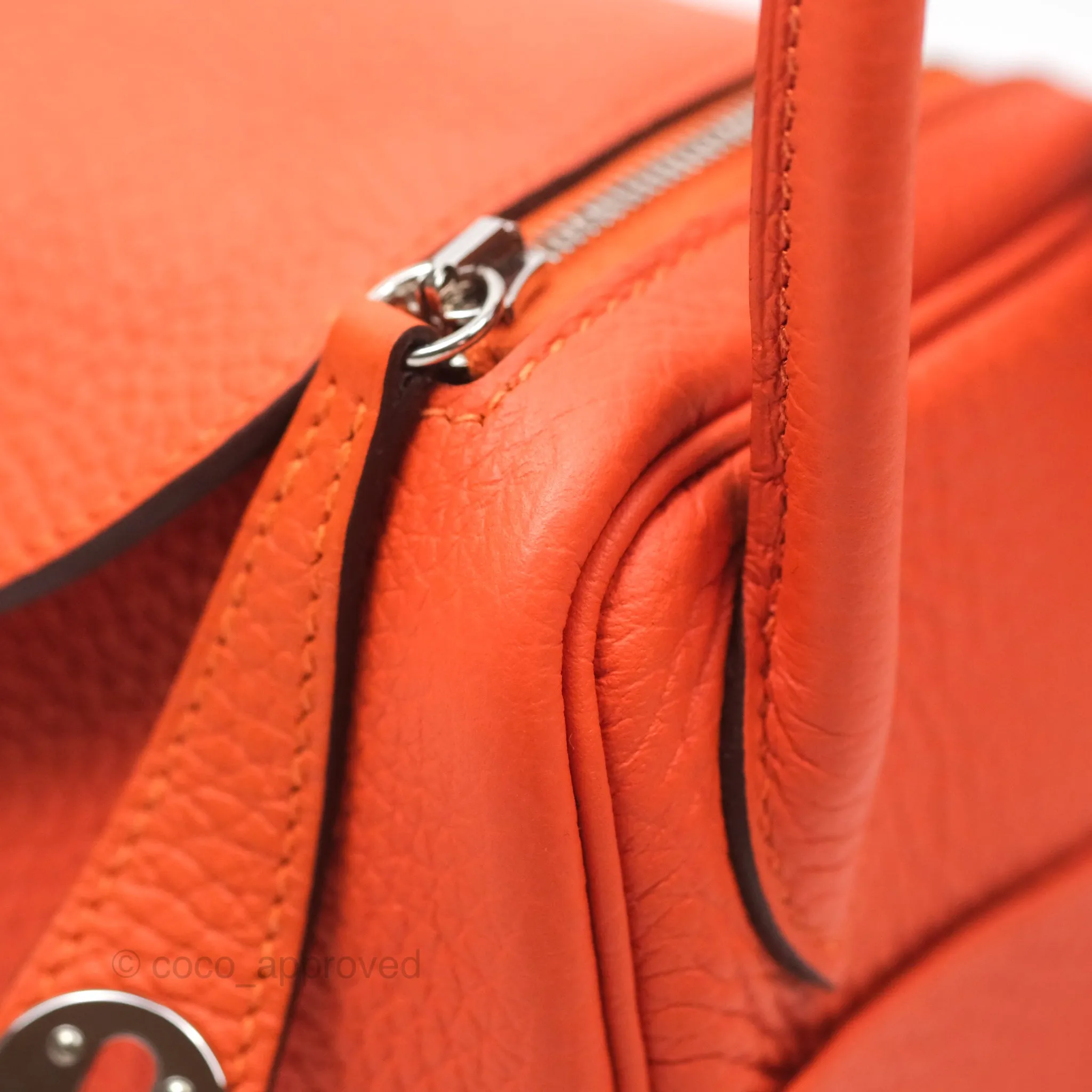 Herms Mini Lindy 20 Clemence Palladium Hardware