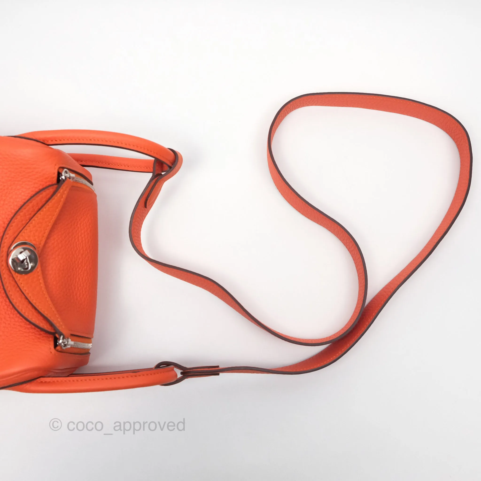 Herms Mini Lindy 20 Clemence Palladium Hardware