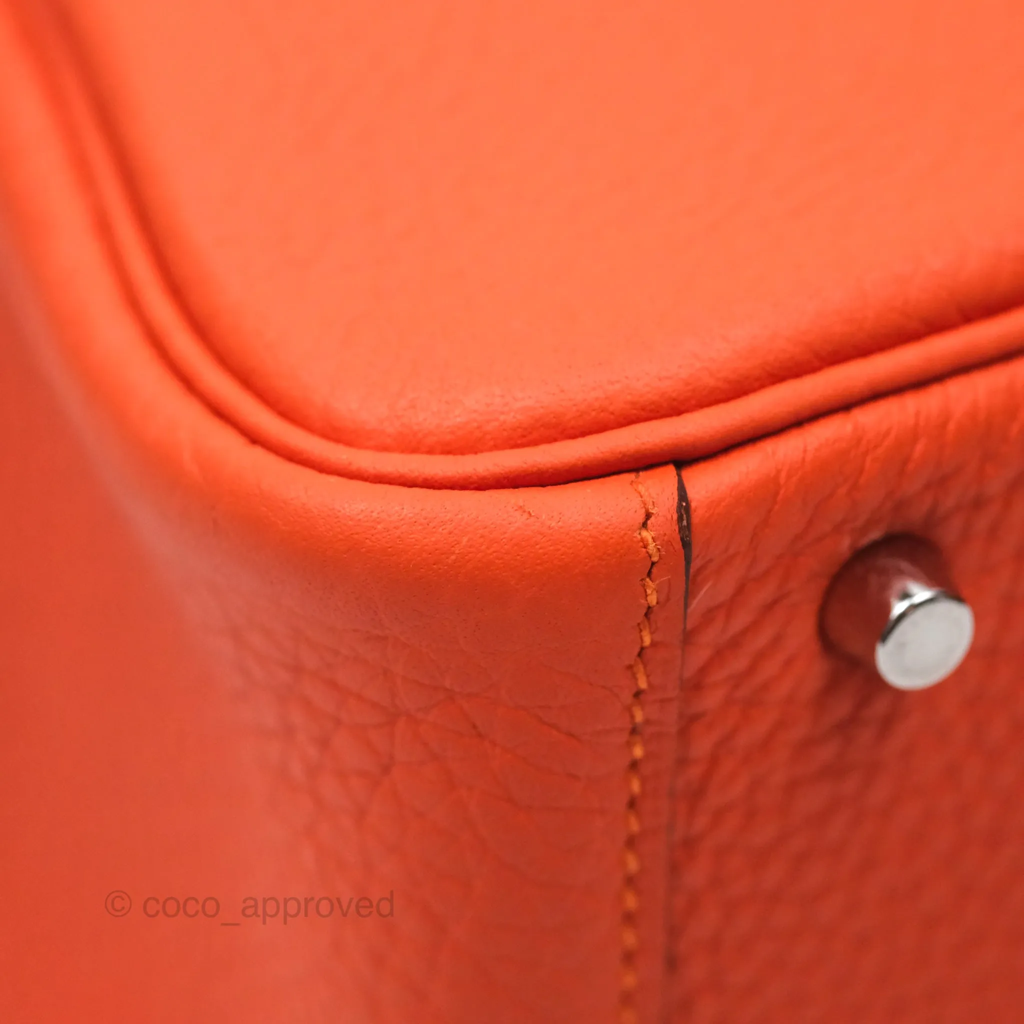 Herms Mini Lindy 20 Clemence Palladium Hardware