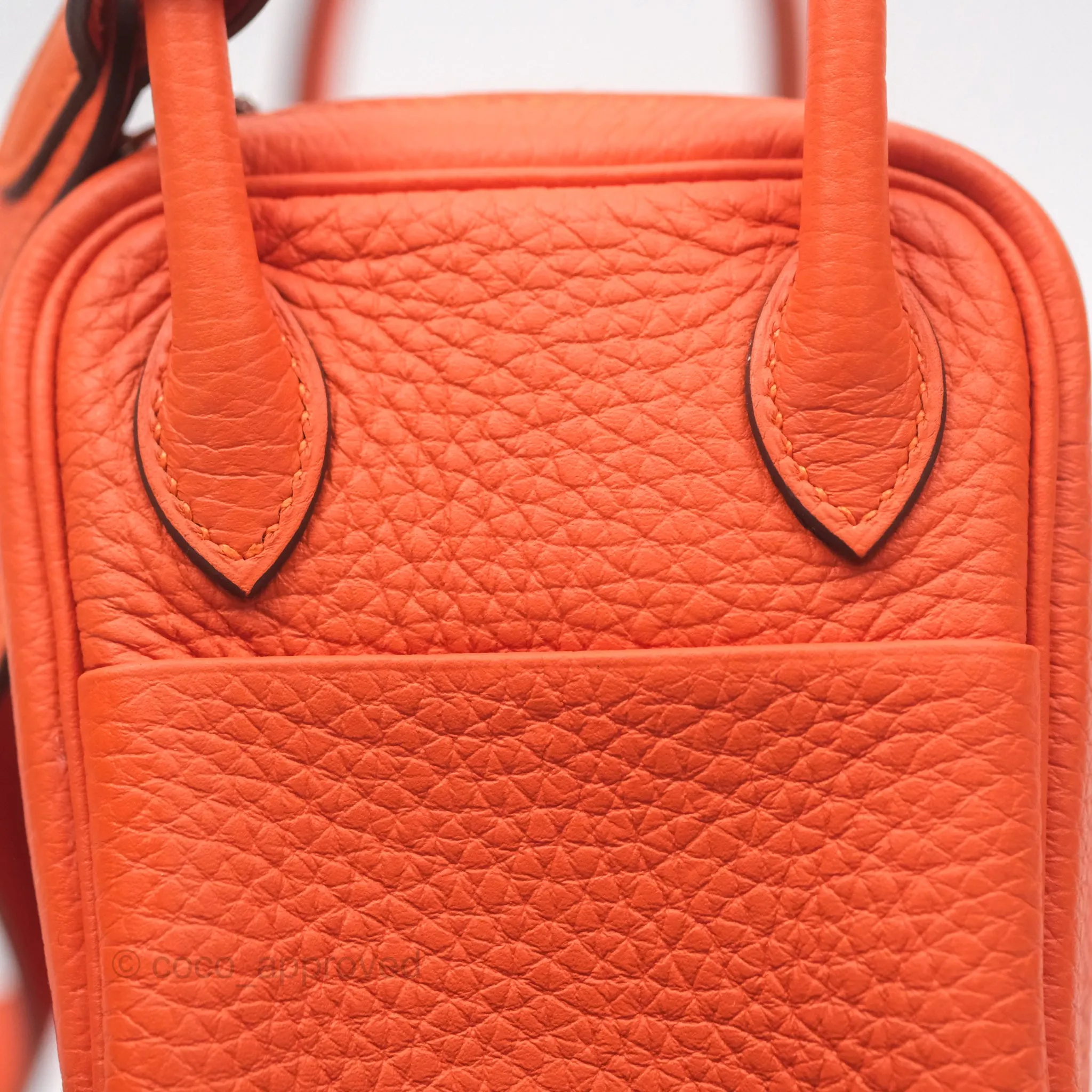 Herms Mini Lindy 20 Clemence Palladium Hardware