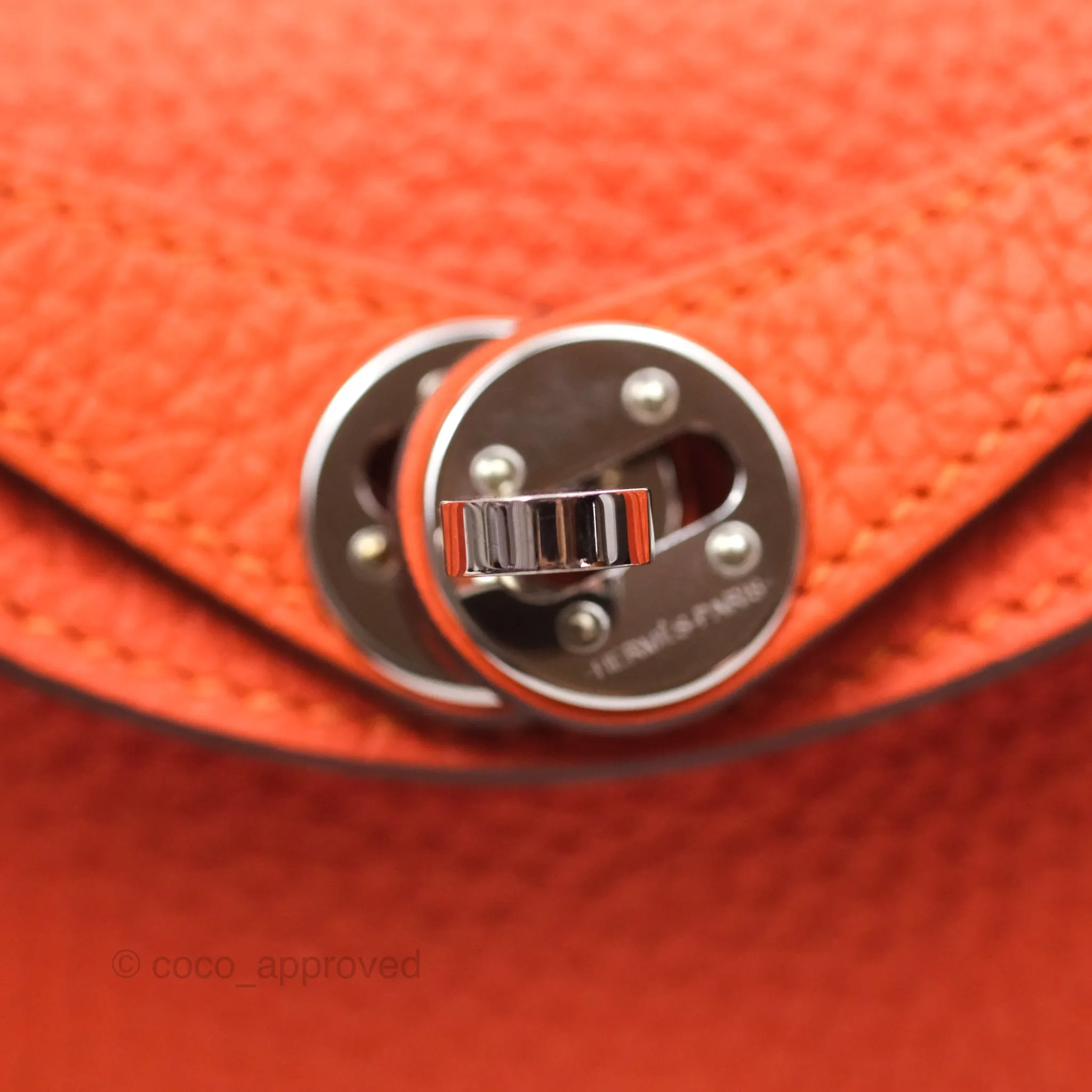 Herms Mini Lindy 20 Clemence Palladium Hardware