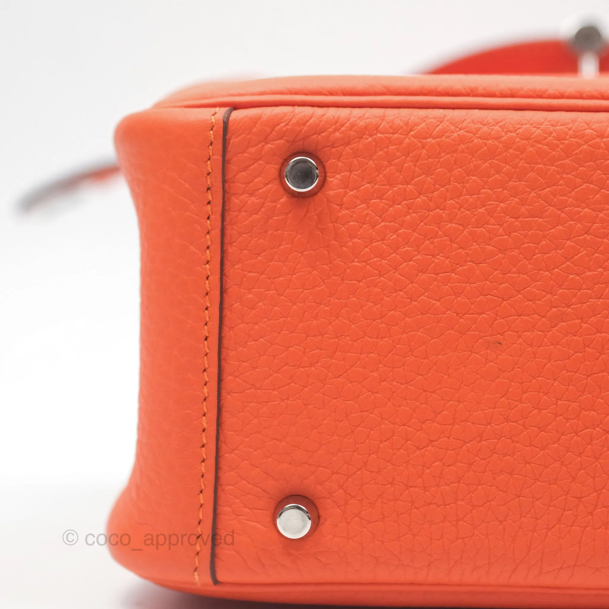 Herms Mini Lindy 20 Clemence Palladium Hardware