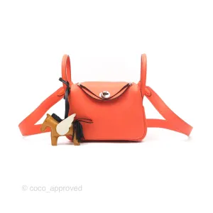Herms Mini Lindy 20 Clemence Palladium Hardware