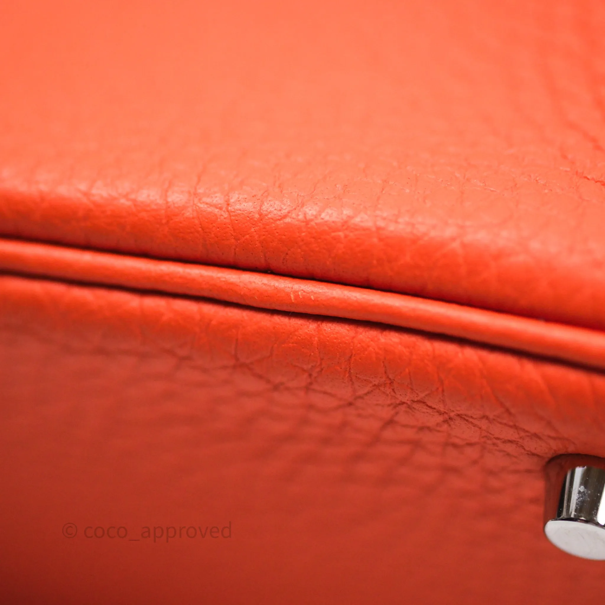 Herms Mini Lindy 20 Clemence Palladium Hardware