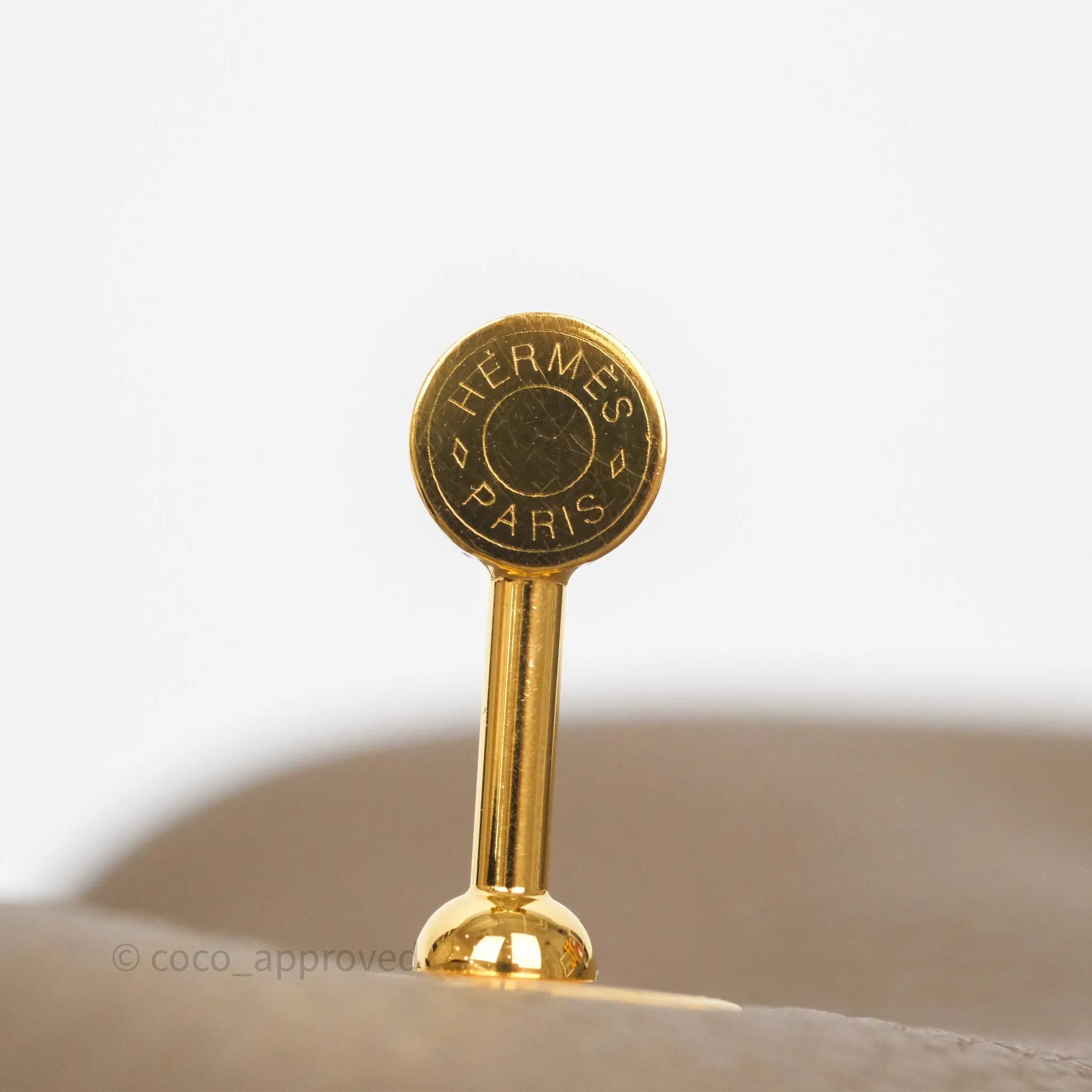 Herms Mini Lindy 20 Etoupe 18 Clemence Gold Hardware