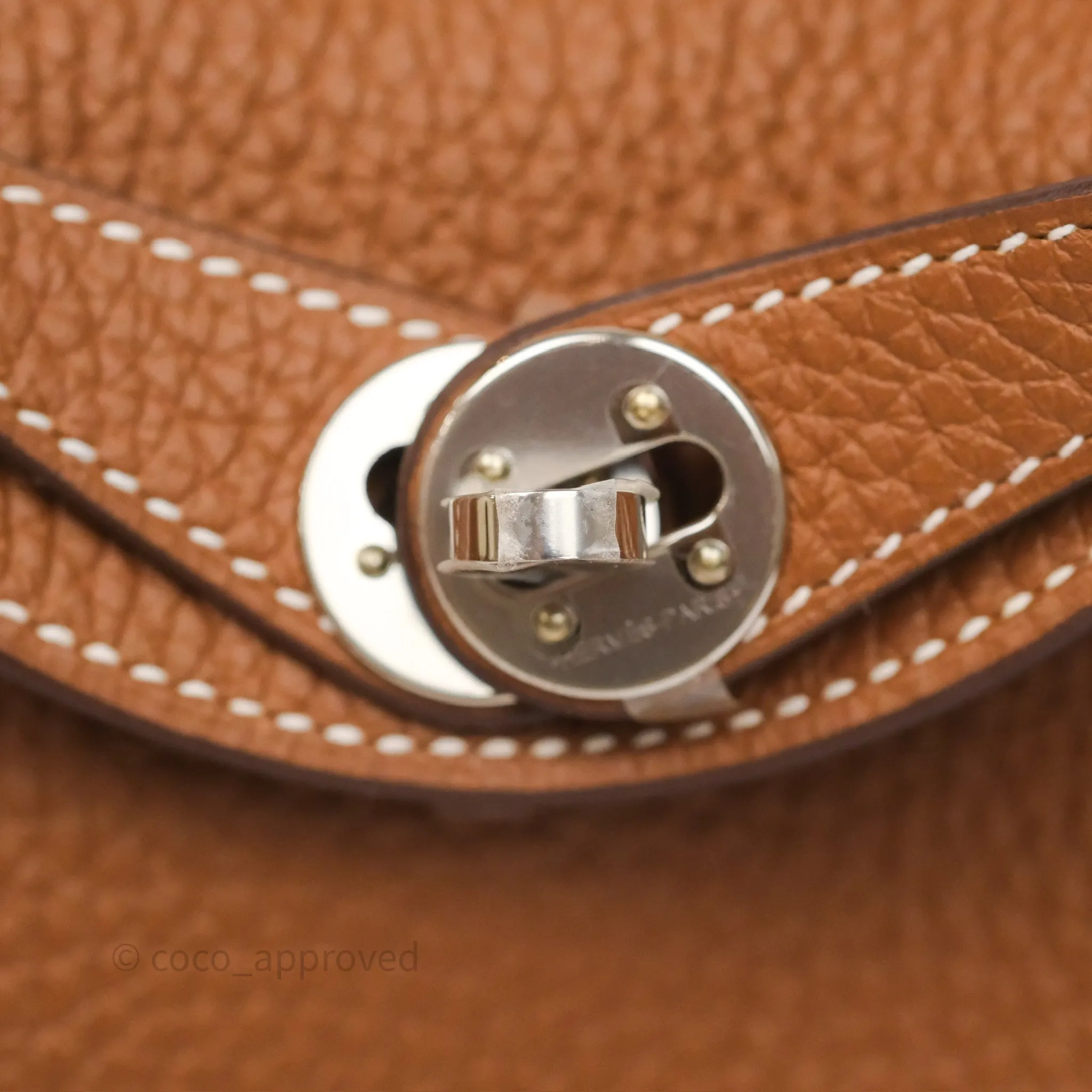 Herms Mini Lindy 20 Gold 37 Clemence Palladium Hardware