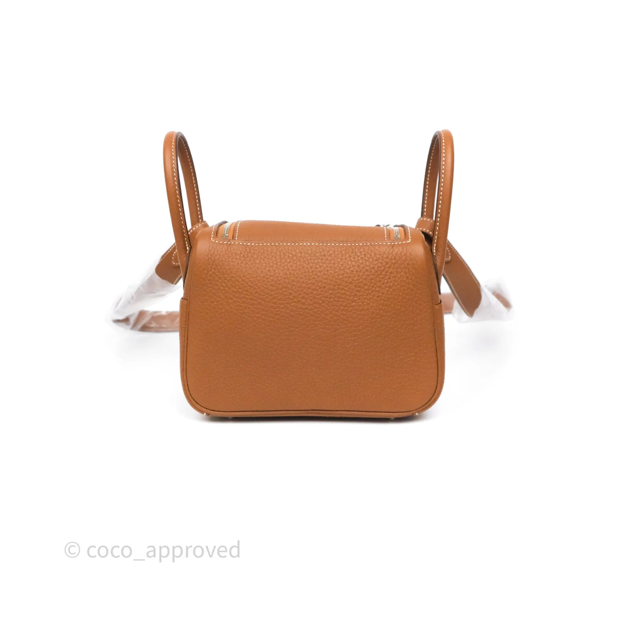 Herms Mini Lindy 20 Gold 37 Clemence Palladium Hardware
