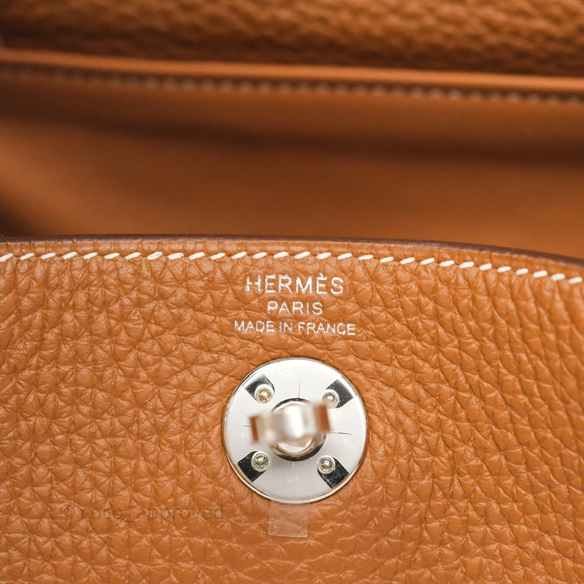 Herms Mini Lindy 20 Gold 37 Clemence Palladium Hardware