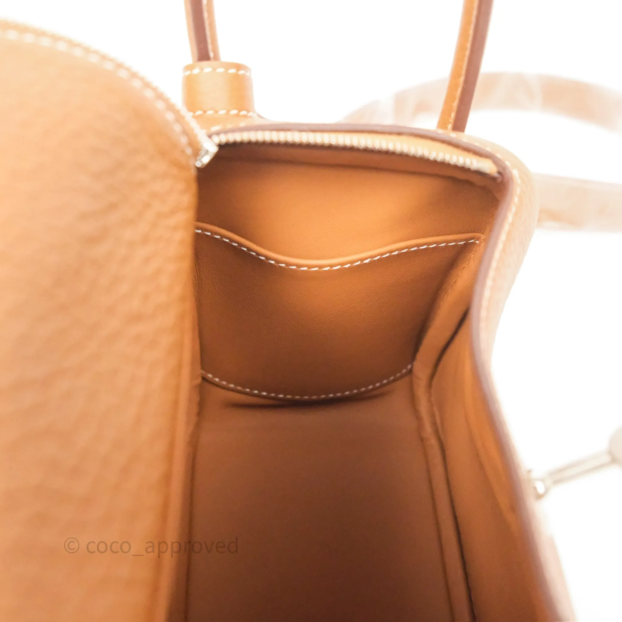 Herms Mini Lindy 20 Gold 37 Clemence Palladium Hardware