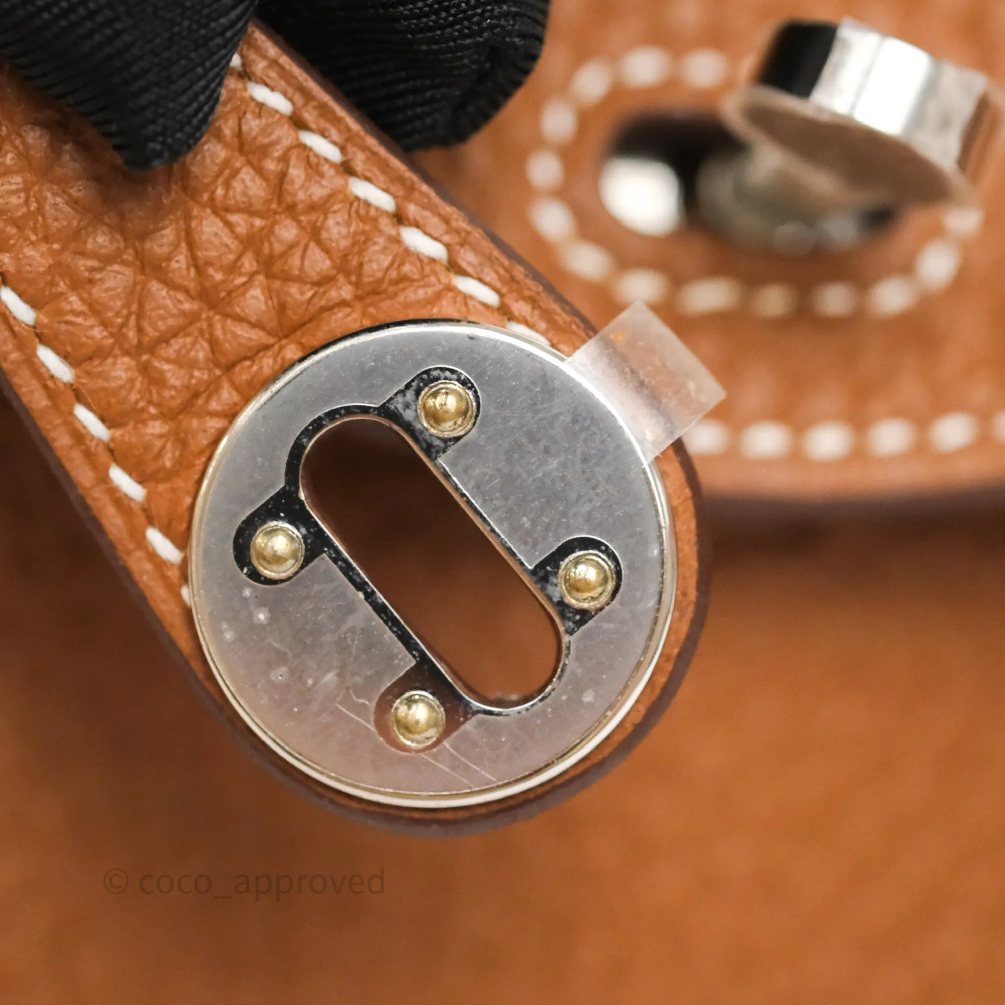 Herms Mini Lindy 20 Gold 37 Clemence Palladium Hardware
