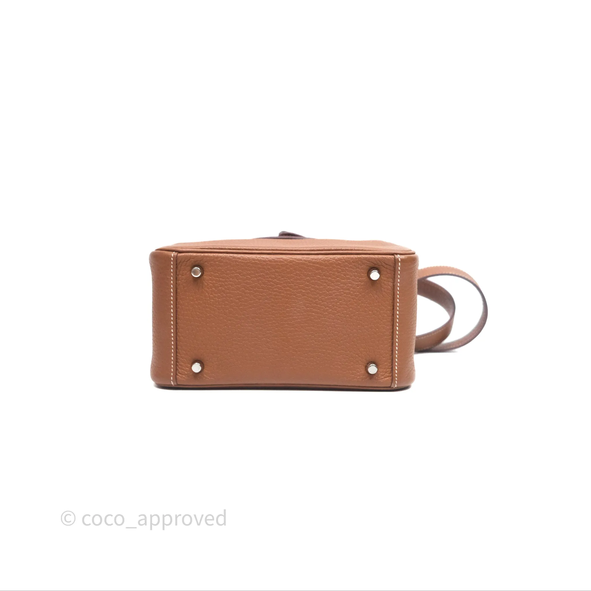 Herms Mini Lindy 20 Gold Clemence Palladium Hardware