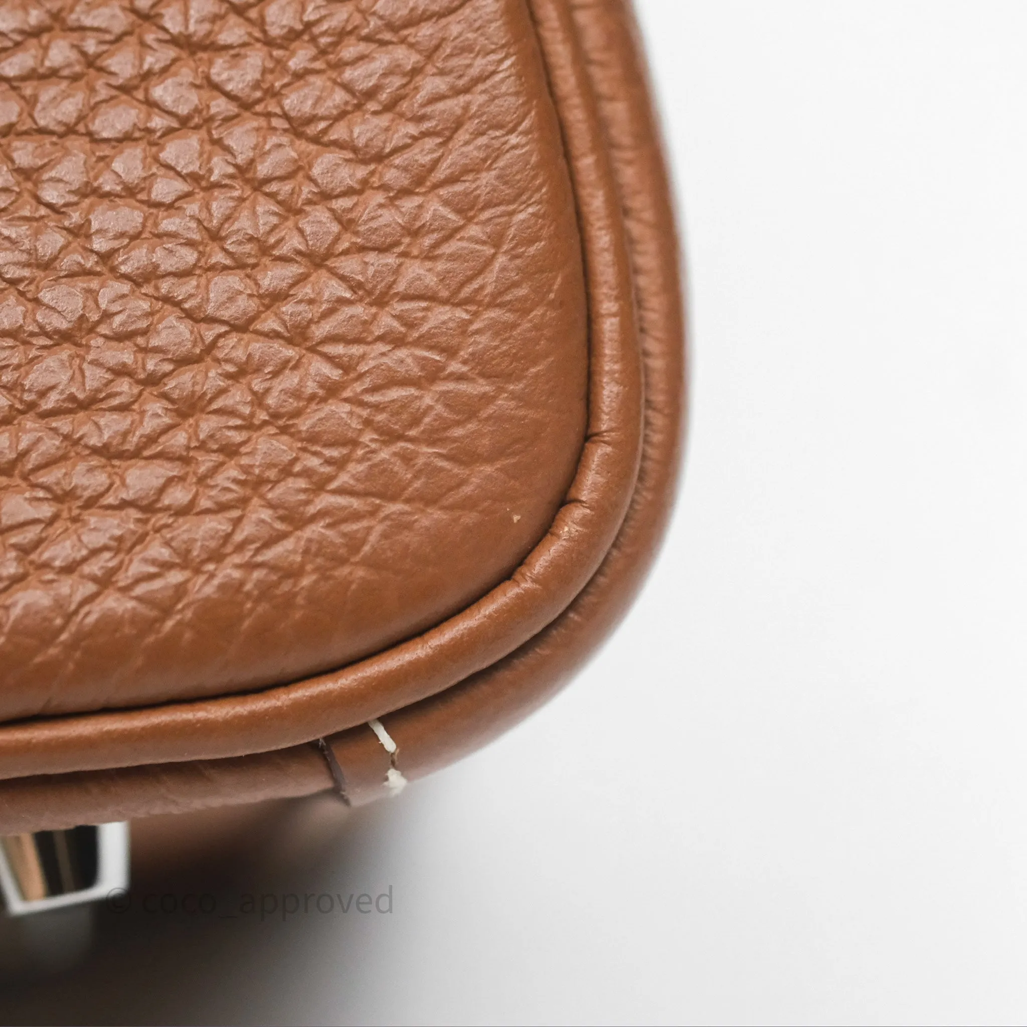 Herms Mini Lindy 20 Gold Clemence Palladium Hardware