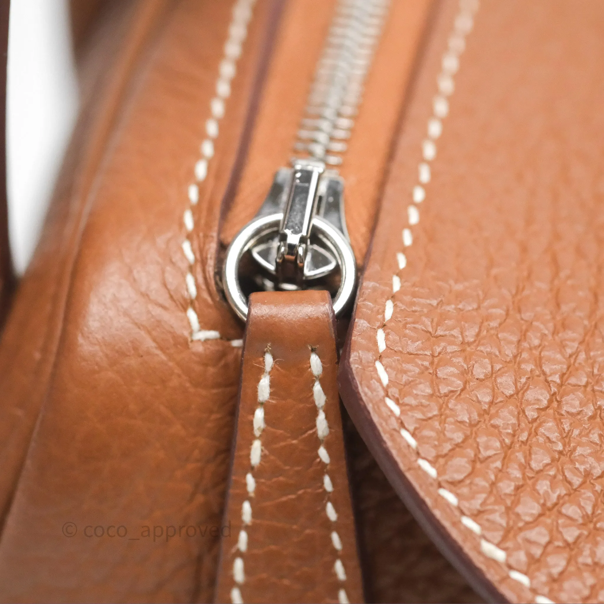 Herms Mini Lindy 20 Gold Clemence Palladium Hardware