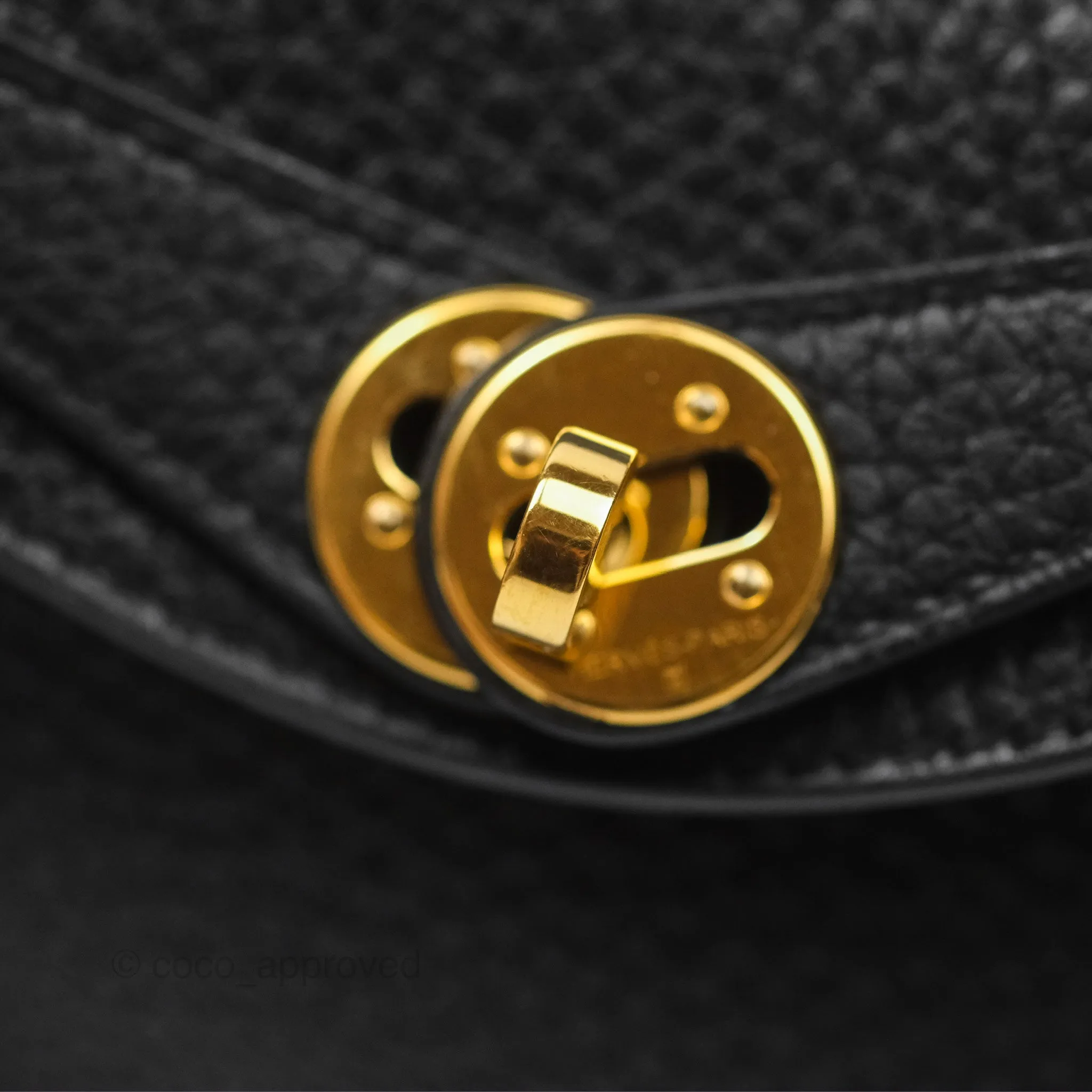 Herms Mini Lindy 20 Noir 89 Clemence Gold Hardware
