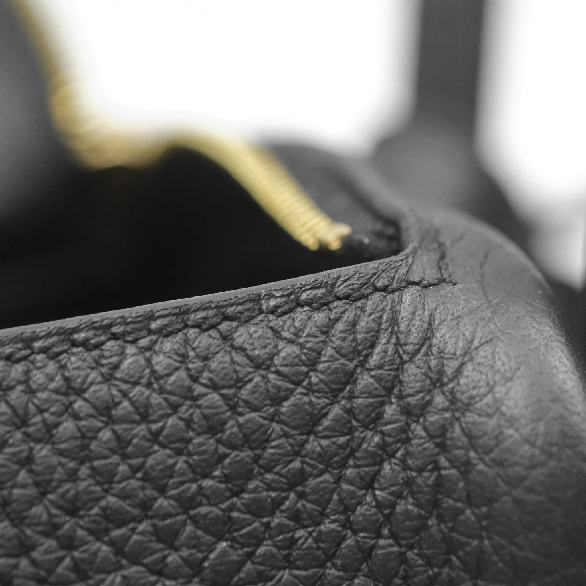 Herms Mini Lindy 20 Noir 89 Clemence Gold Hardware