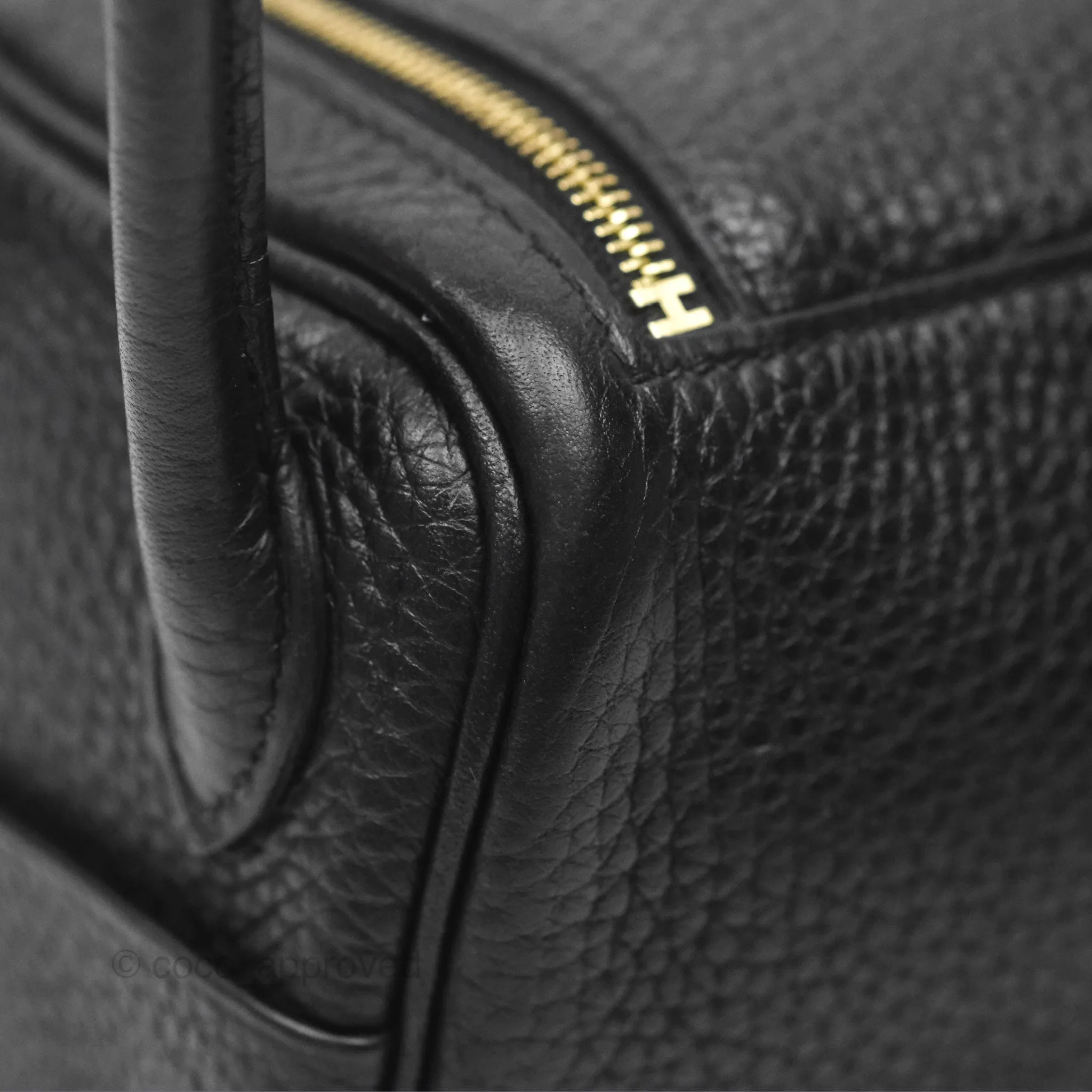 Herms Mini Lindy 20 Noir 89 Clemence Gold Hardware