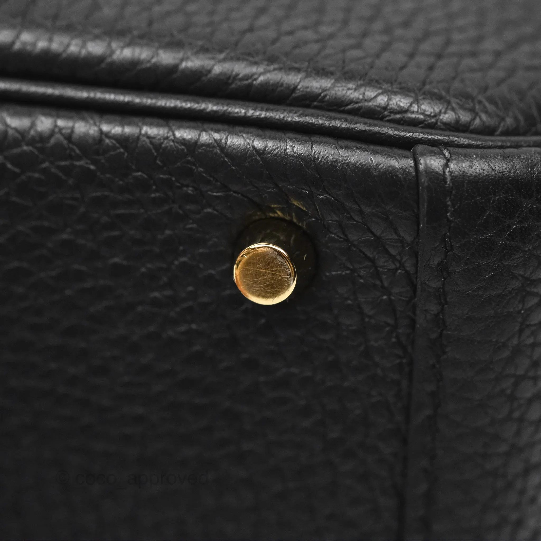 Herms Mini Lindy 20 Noir 89 Clemence Gold Hardware