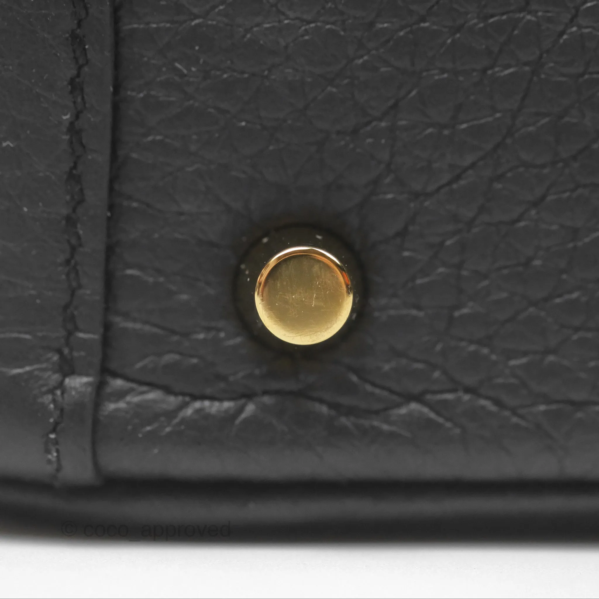 Herms Mini Lindy 20 Noir 89 Clemence Gold Hardware
