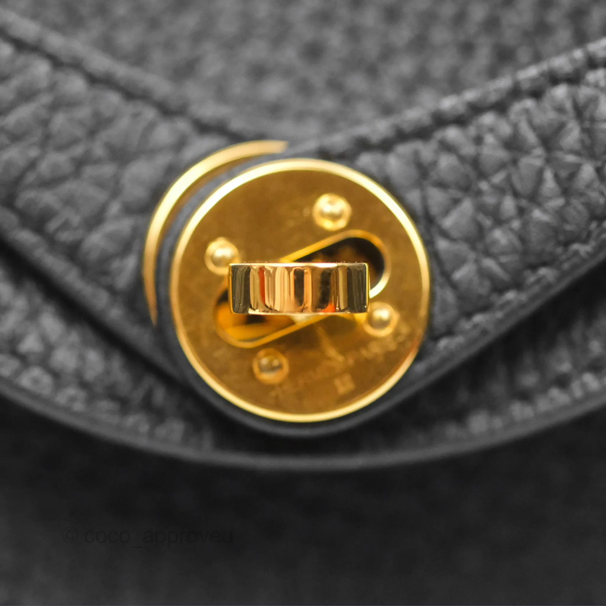 Herms Mini Lindy 20 Noir 89 Clemence Gold Hardware