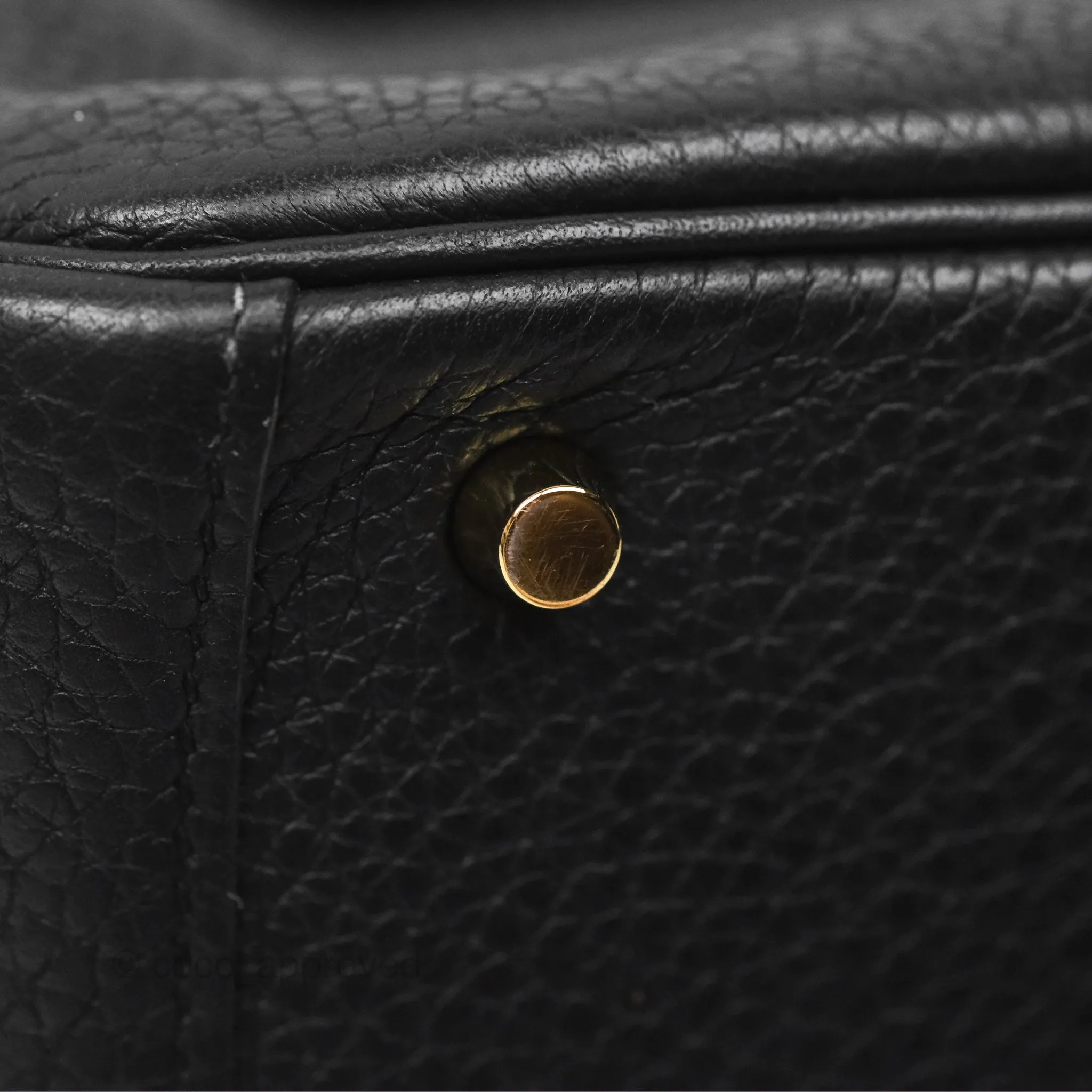 Herms Mini Lindy 20 Noir 89 Clemence Gold Hardware