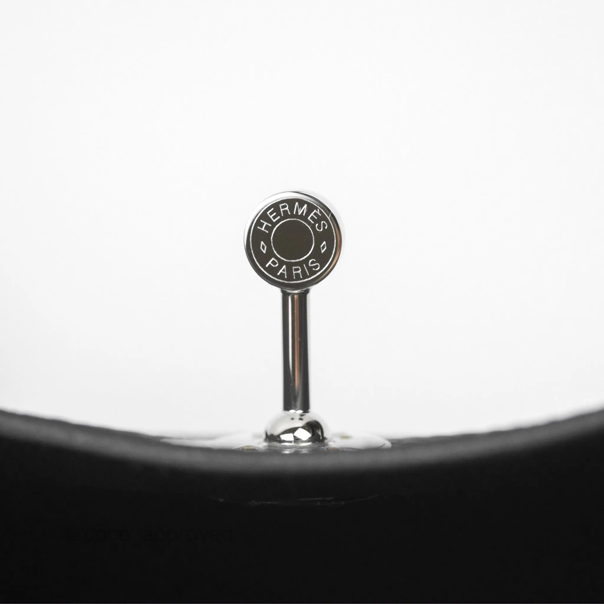 Herms Mini Lindy 20 Noir 89 Clemence Palladium Hardware