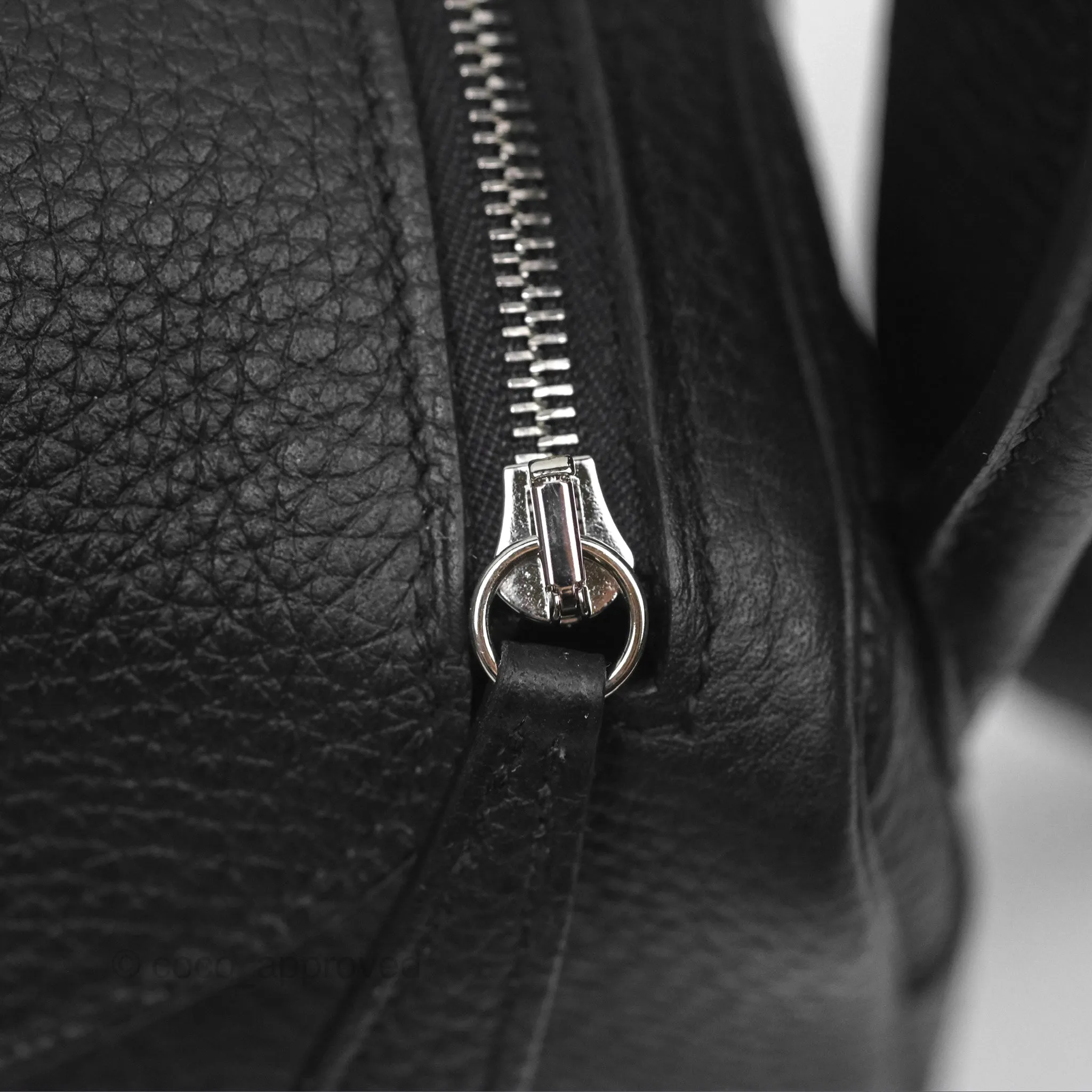 Herms Mini Lindy 20 Noir 89 Clemence Palladium Hardware