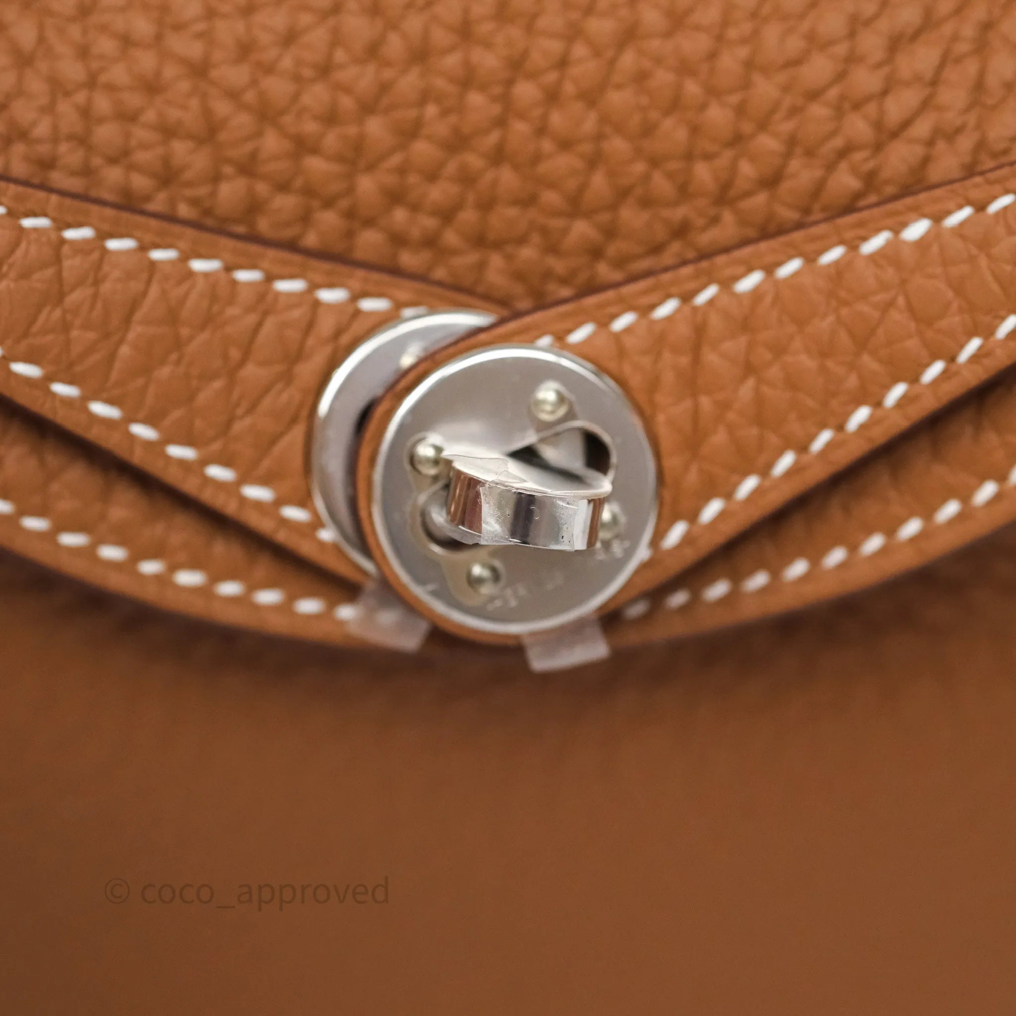 Herms Mini Lindy II 20 Gold 37 Clemence Gold Hardware