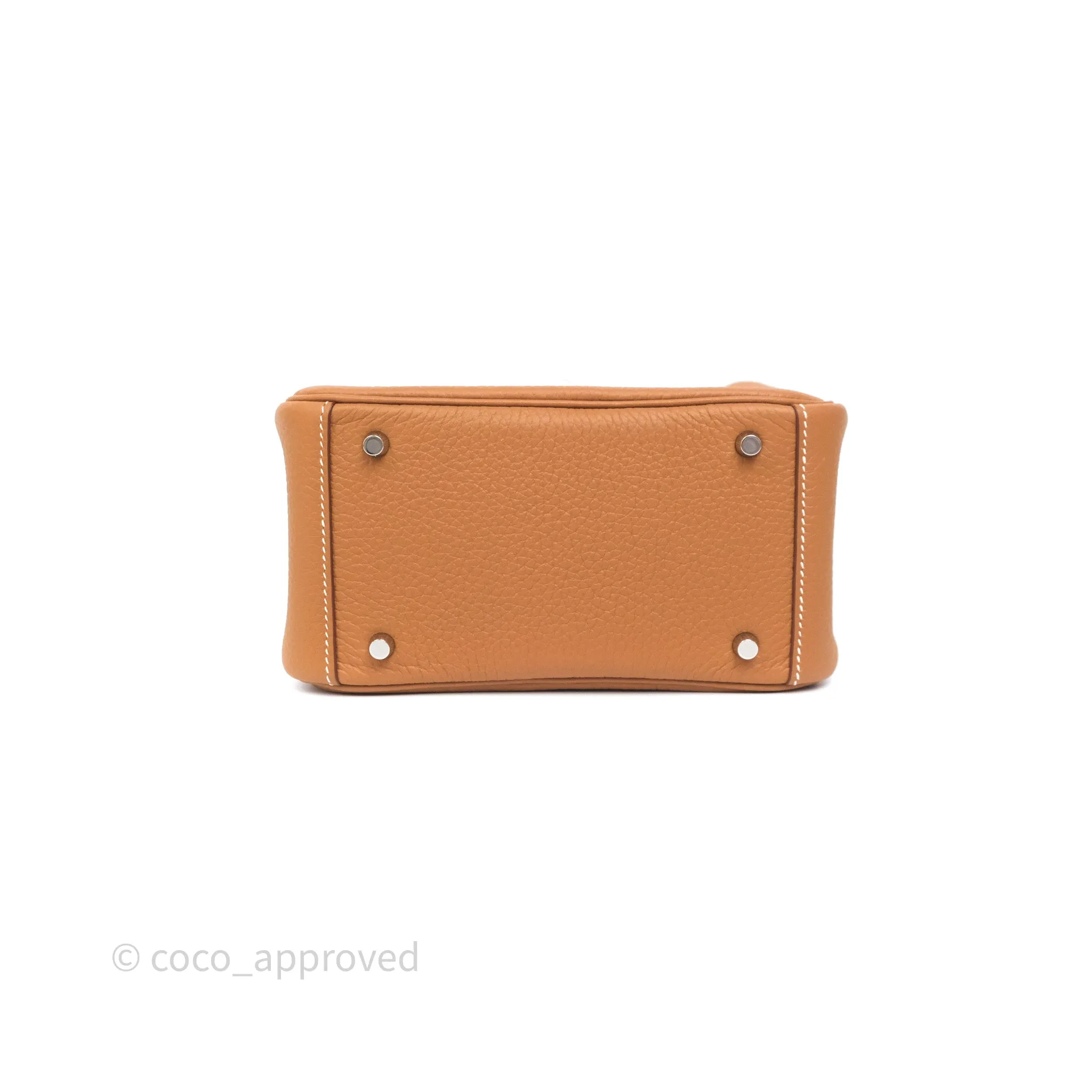 Herms Mini Lindy II 20 Gold 37 Clemence Gold Hardware
