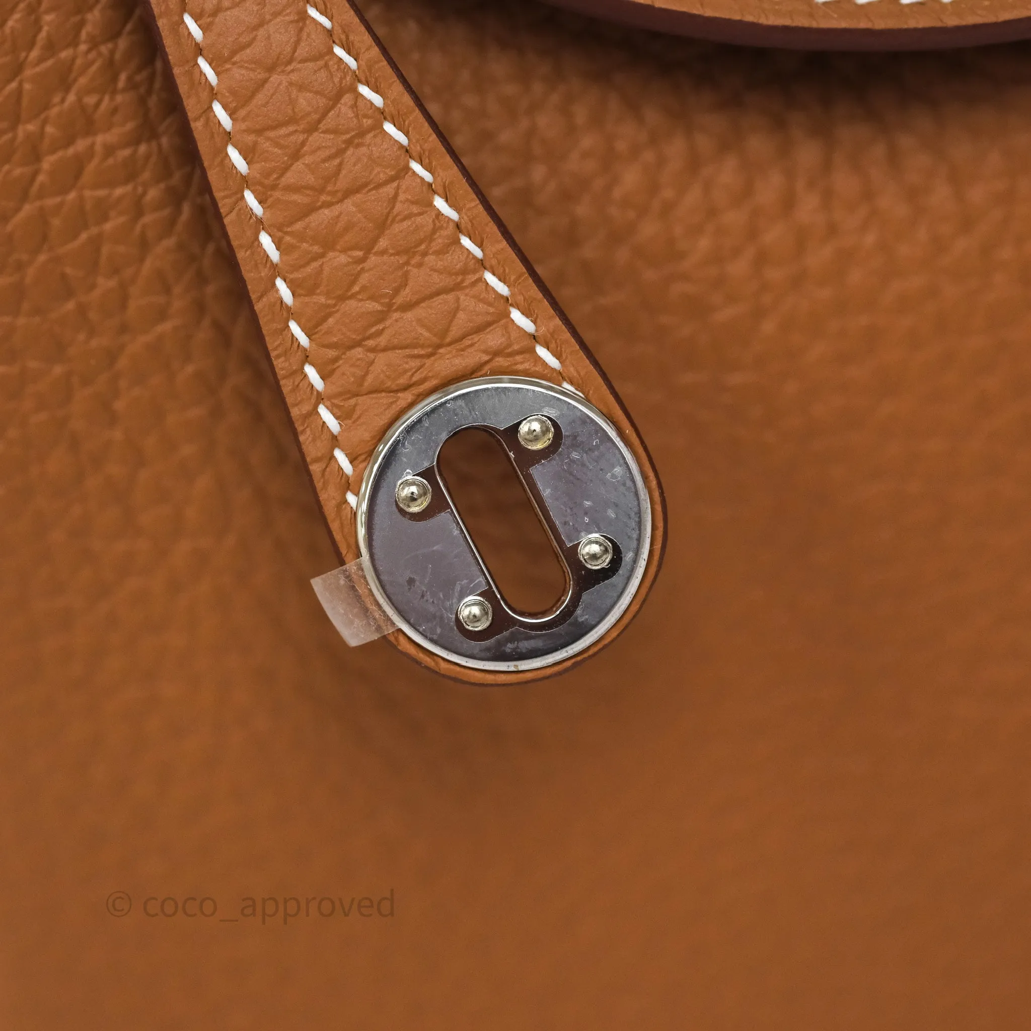 Herms Mini Lindy II 20 Gold 37 Clemence Gold Hardware