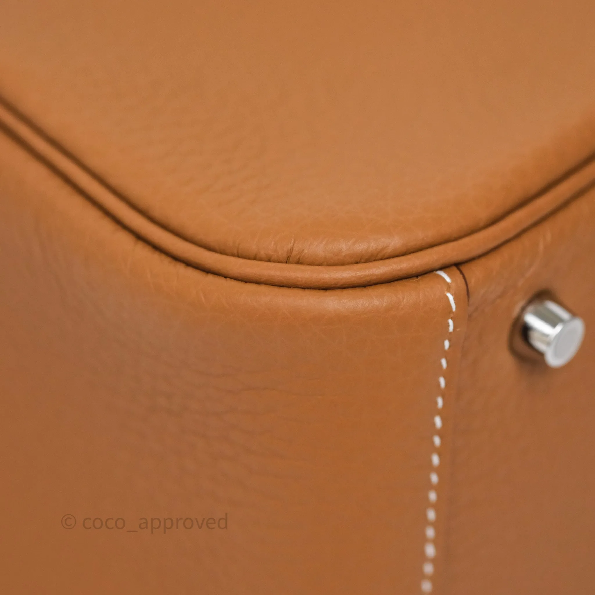 Herms Mini Lindy II 20 Gold 37 Clemence Gold Hardware