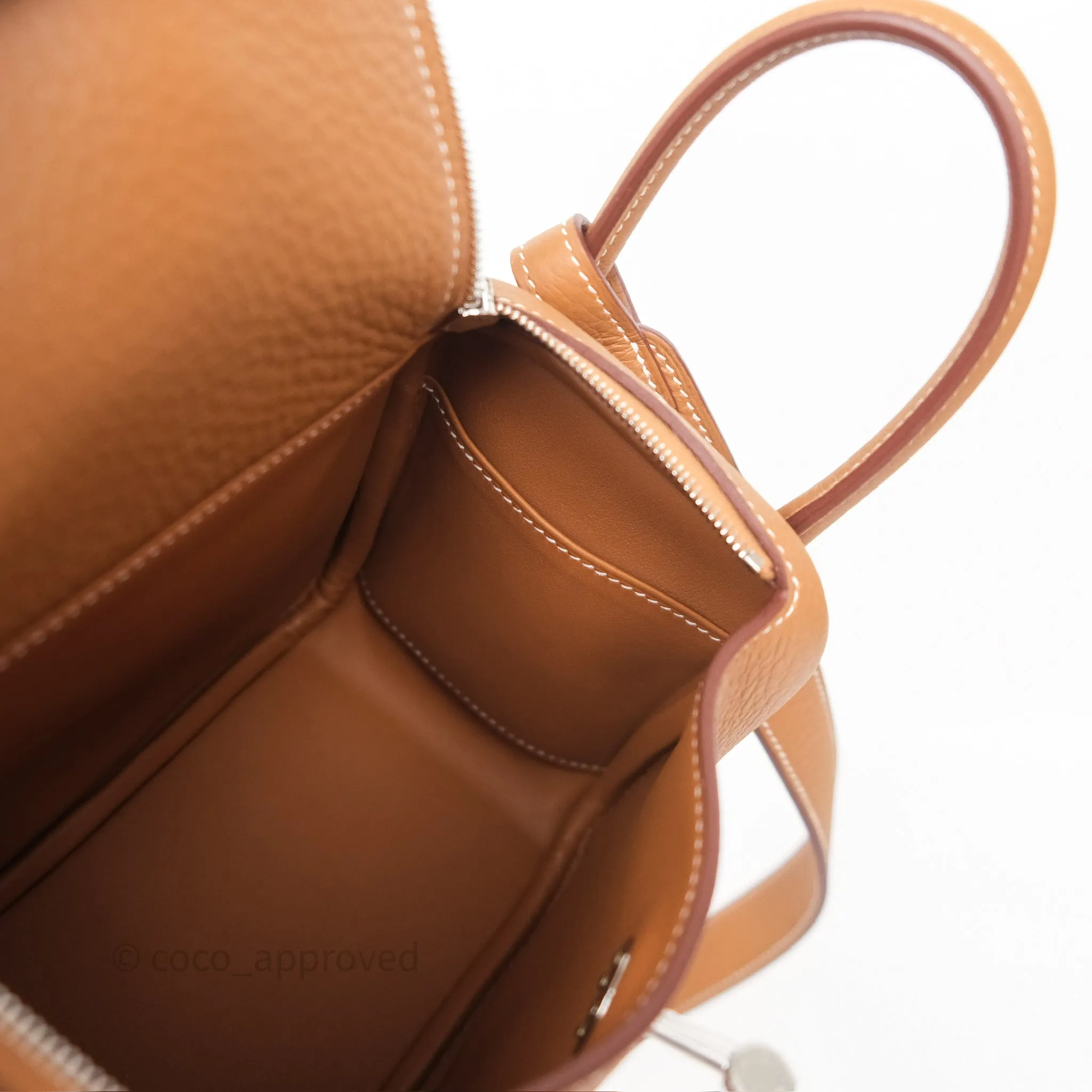 Herms Mini Lindy II 20 Gold 37 Clemence Gold Hardware