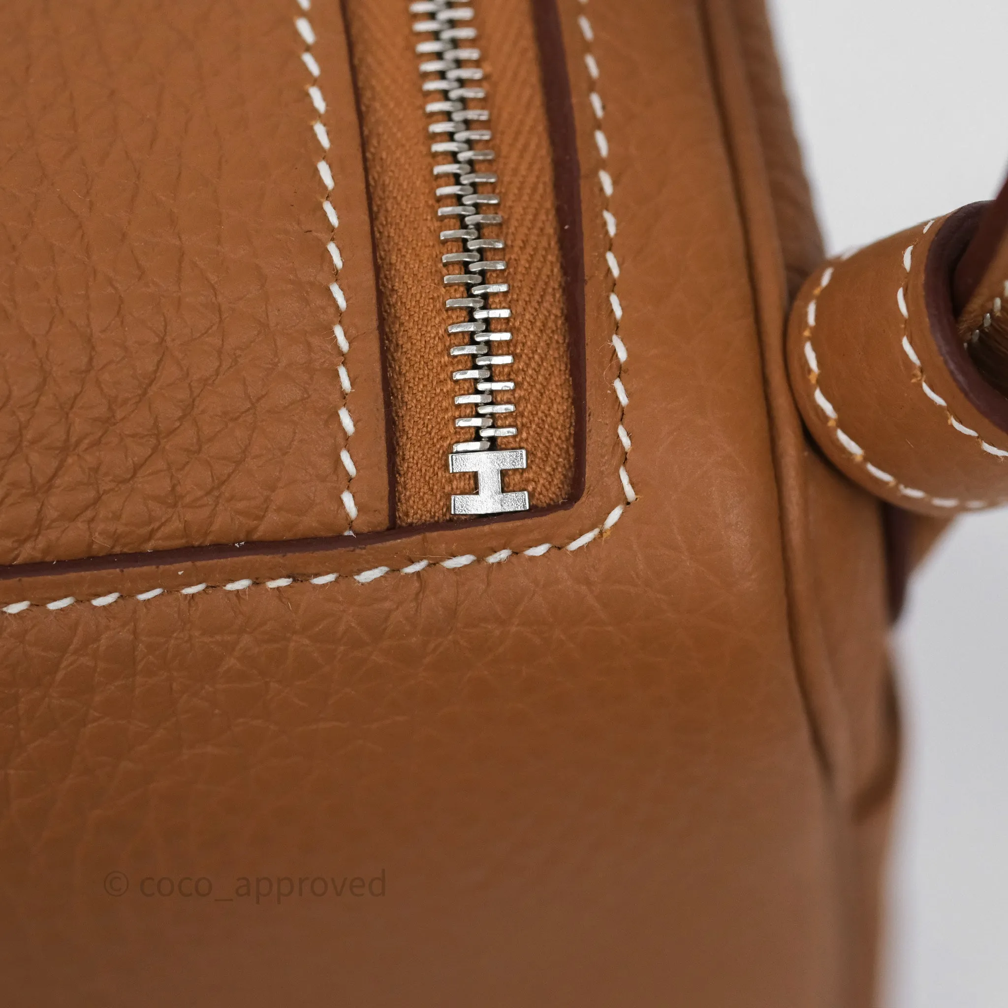 Herms Mini Lindy II 20 Gold 37 Clemence Gold Hardware