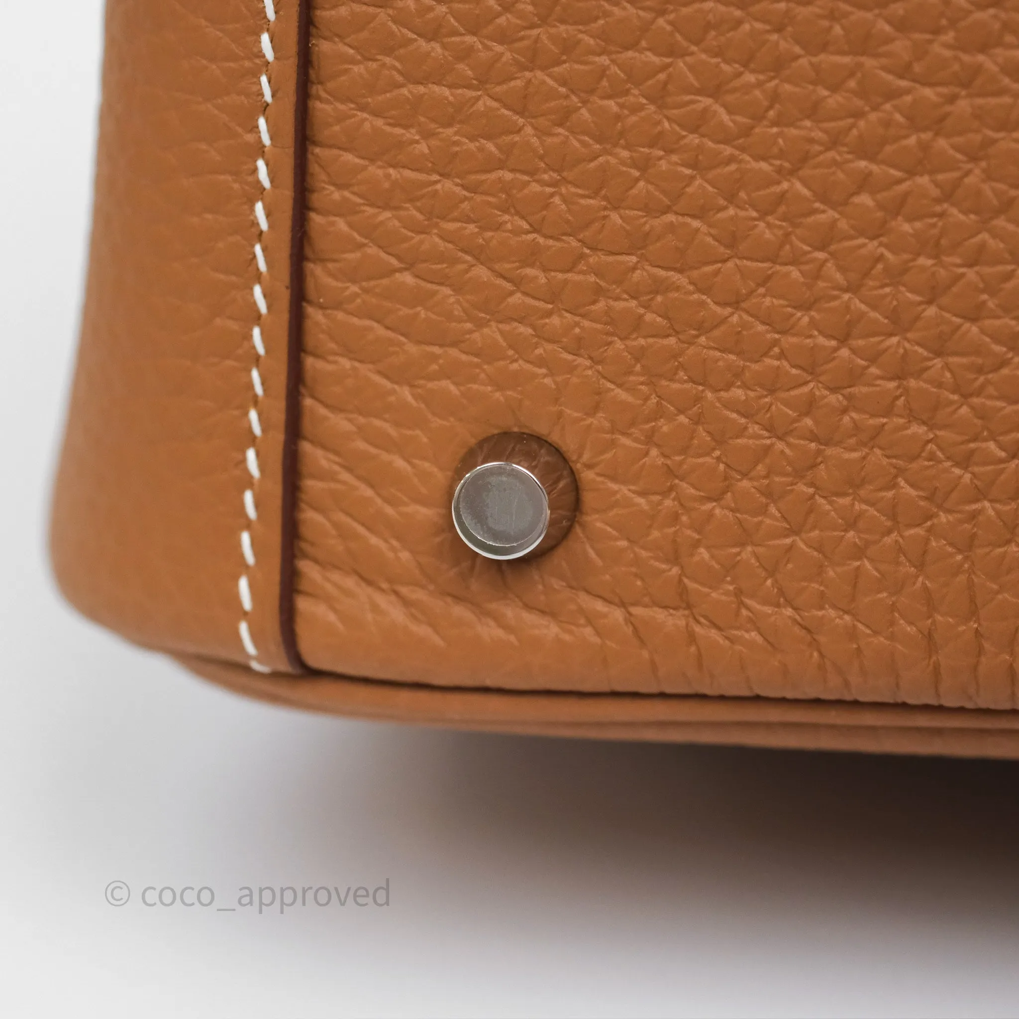 Herms Mini Lindy II 20 Gold 37 Clemence Gold Hardware