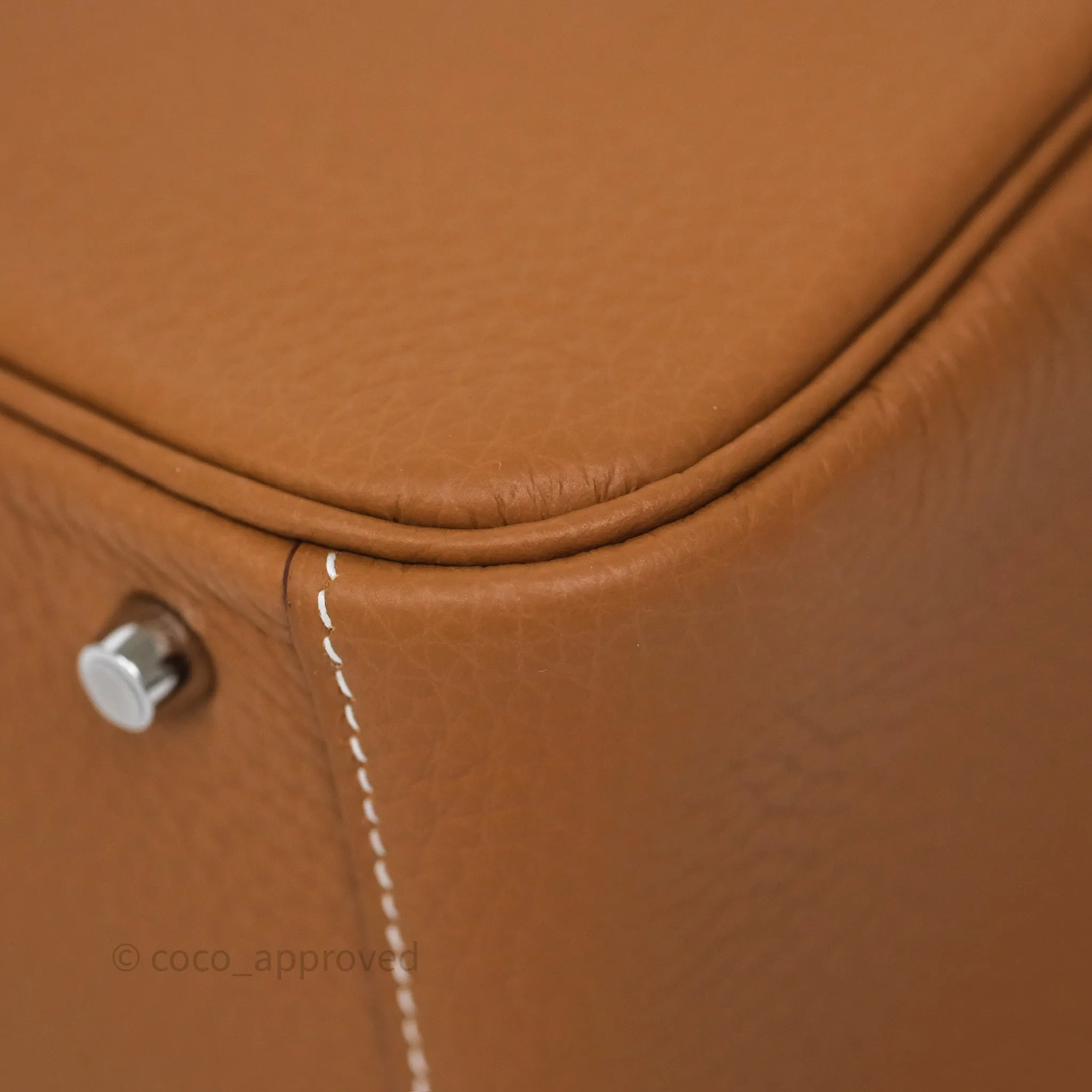 Herms Mini Lindy II 20 Gold 37 Clemence Gold Hardware