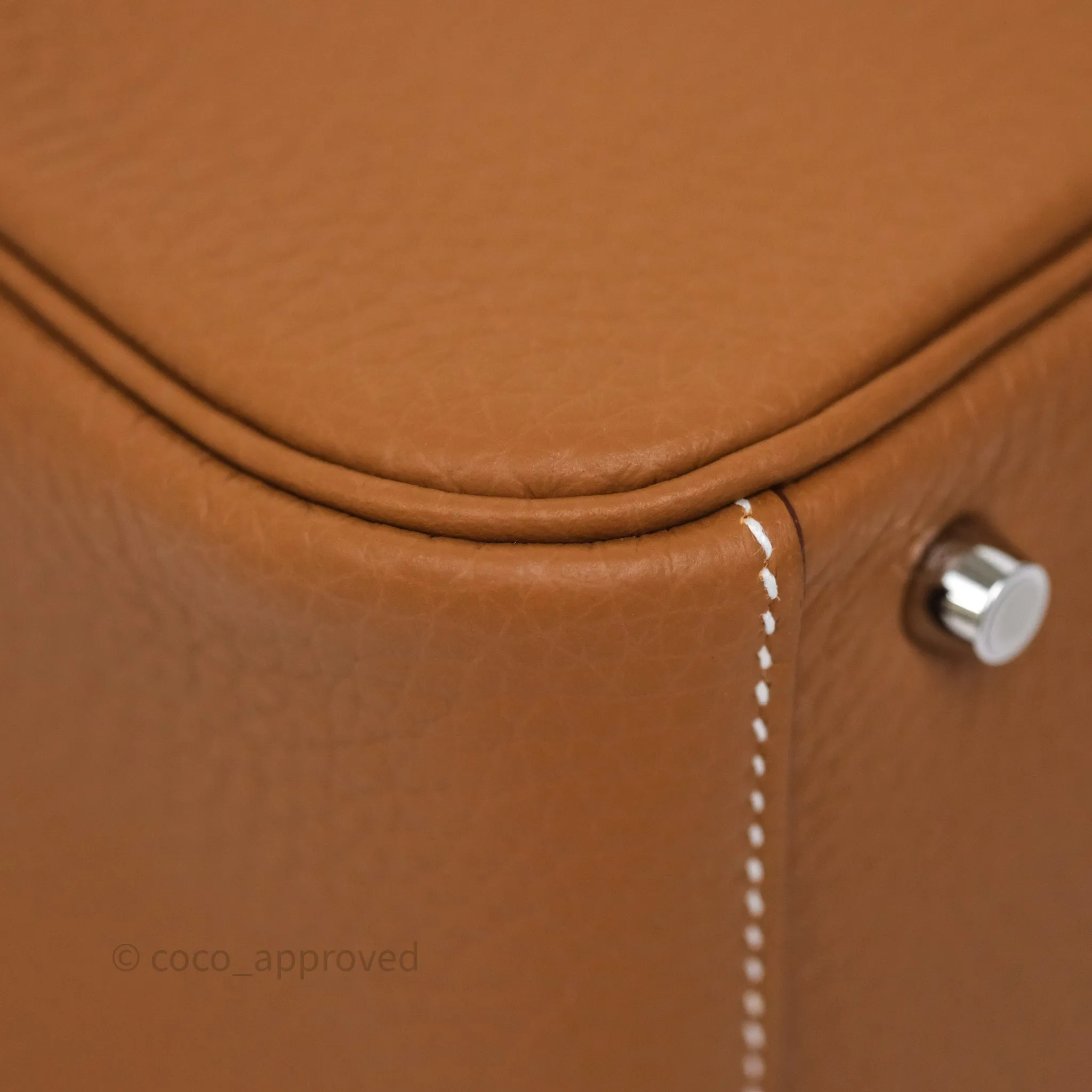 Herms Mini Lindy II 20 Gold 37 Clemence Gold Hardware