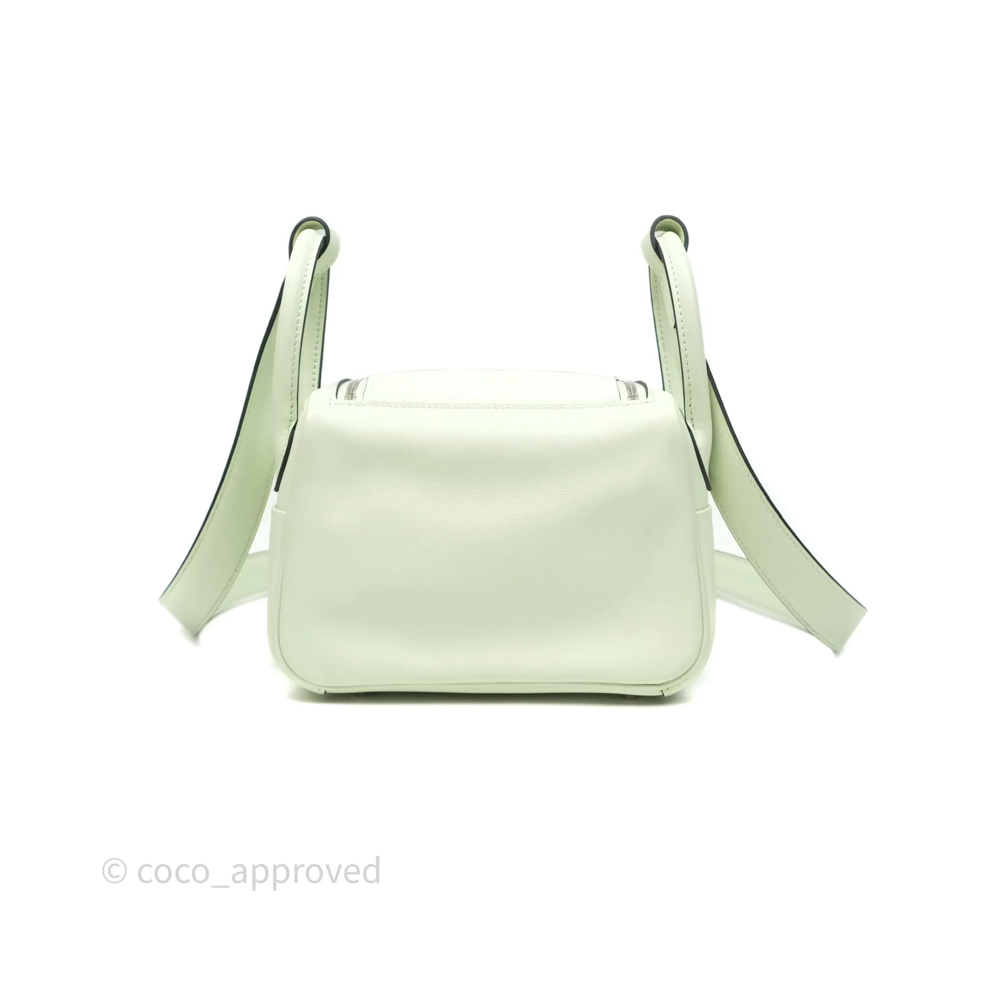 Herms Mini Lindy Vert Fizz 0S Swift Palladium Hardware