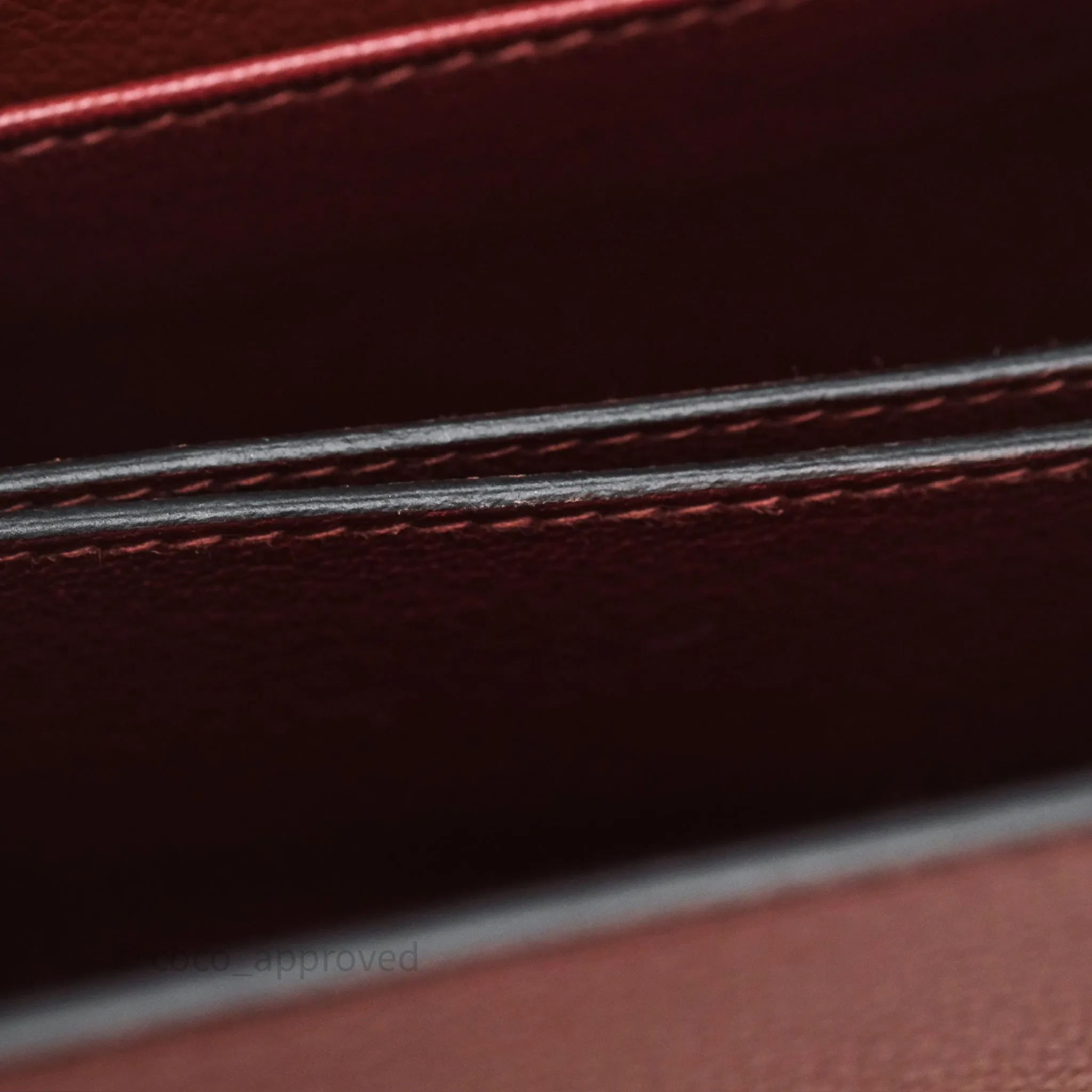 Herms Mini Roulis Rouge H 55 Evercolor Gold Hardware