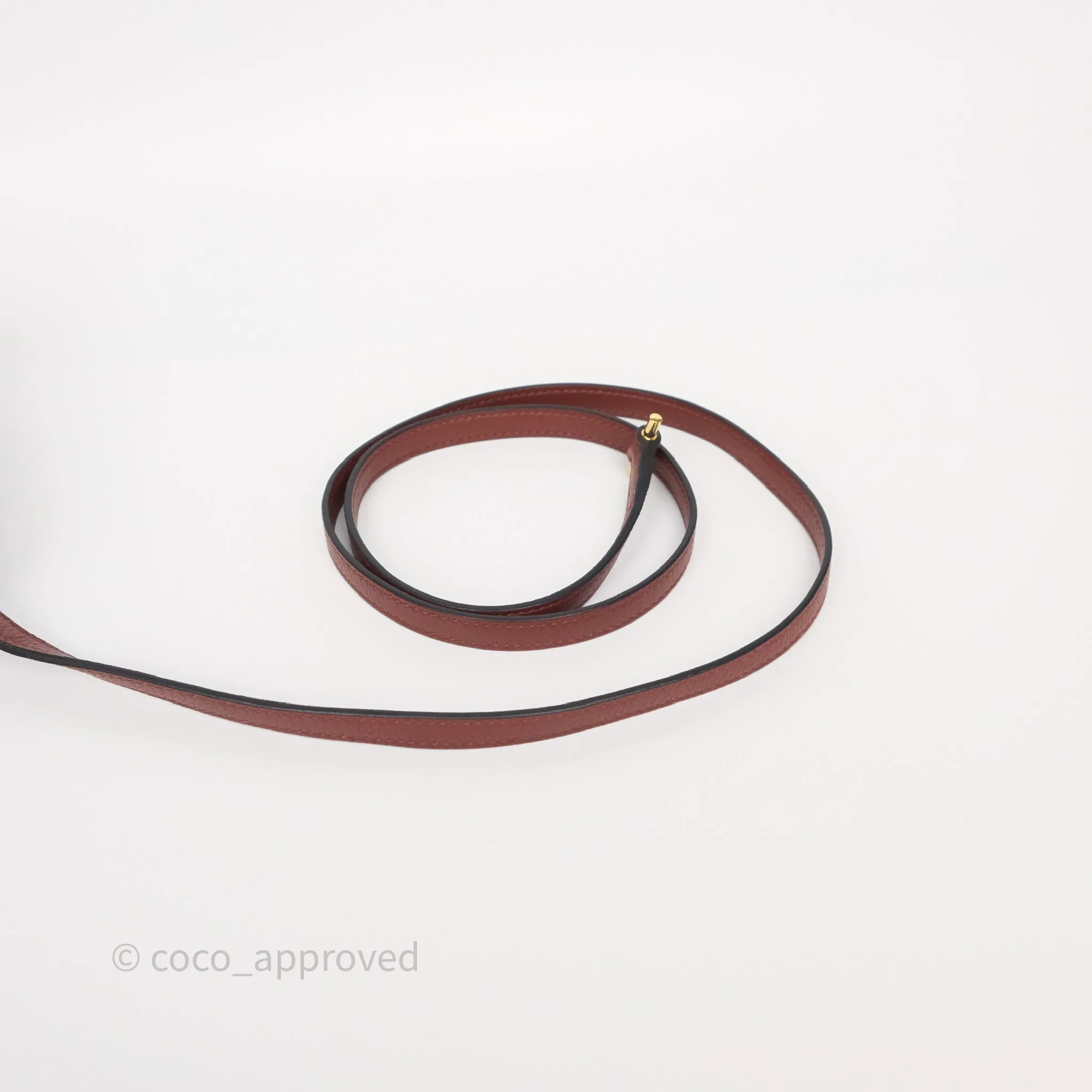 Herms Mini Roulis Rouge H 55 Evercolor Gold Hardware