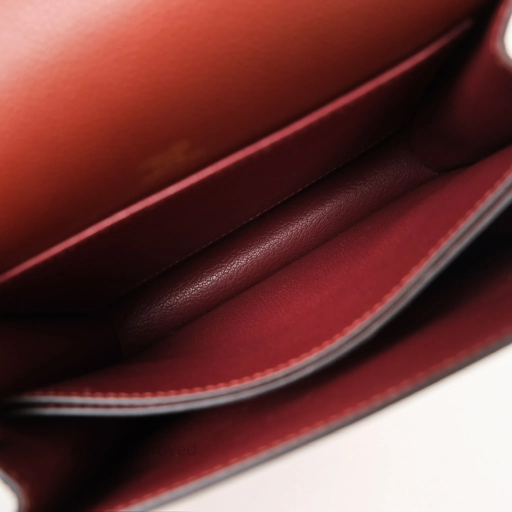 Herms Mini Roulis Rouge H 55 Evercolor Gold Hardware