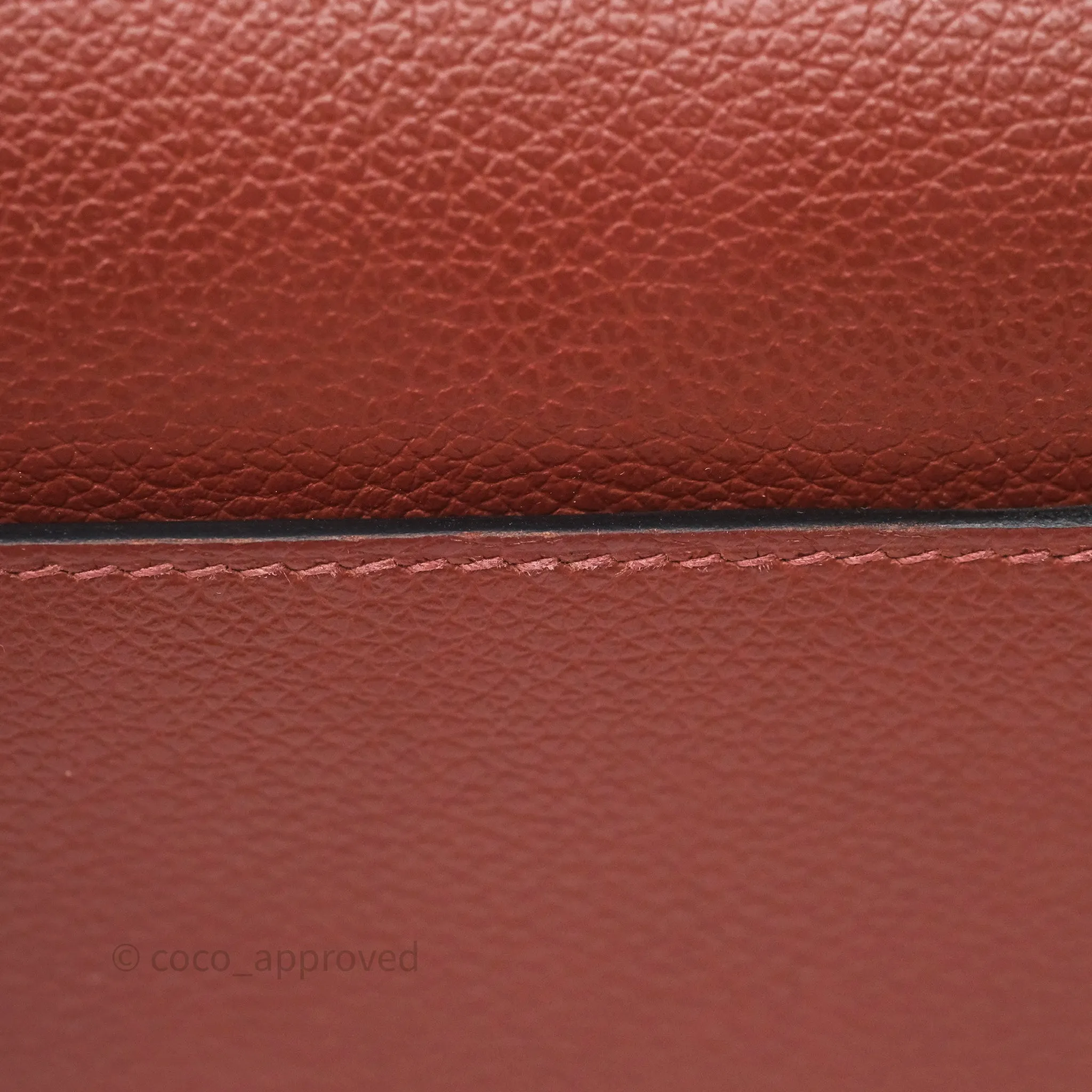 Herms Mini Roulis Rouge H 55 Evercolor Gold Hardware